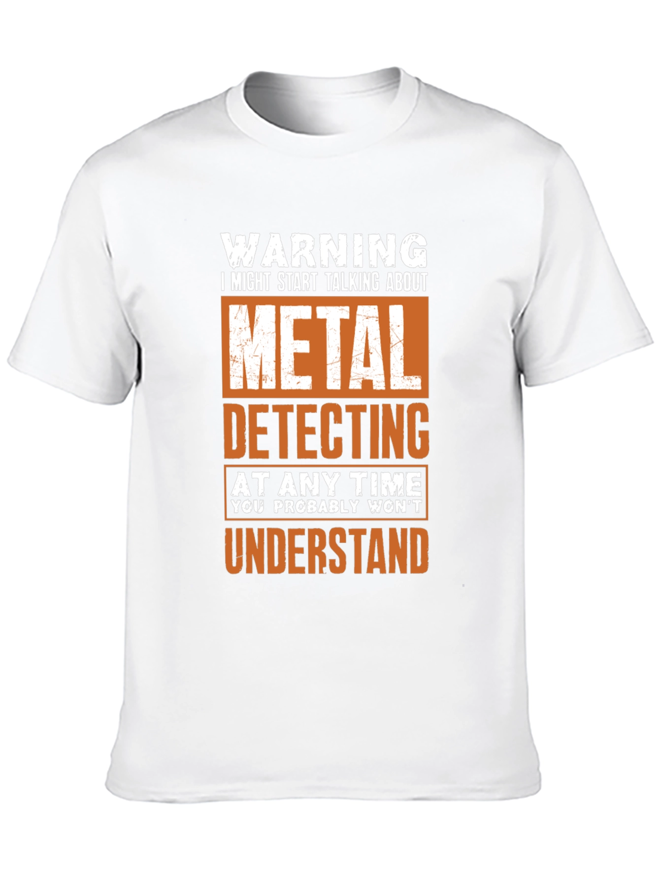 Black Metal Detecting T-Shirt - Funny Warning Shirt view 10