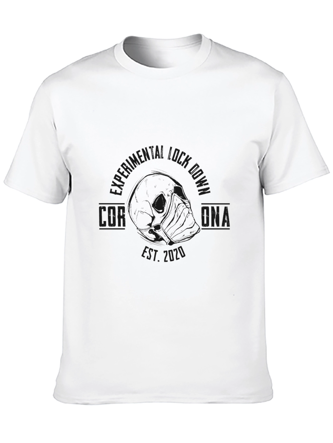 Black Black Graphic T-Shirt - Corona Est. 2020 view 10