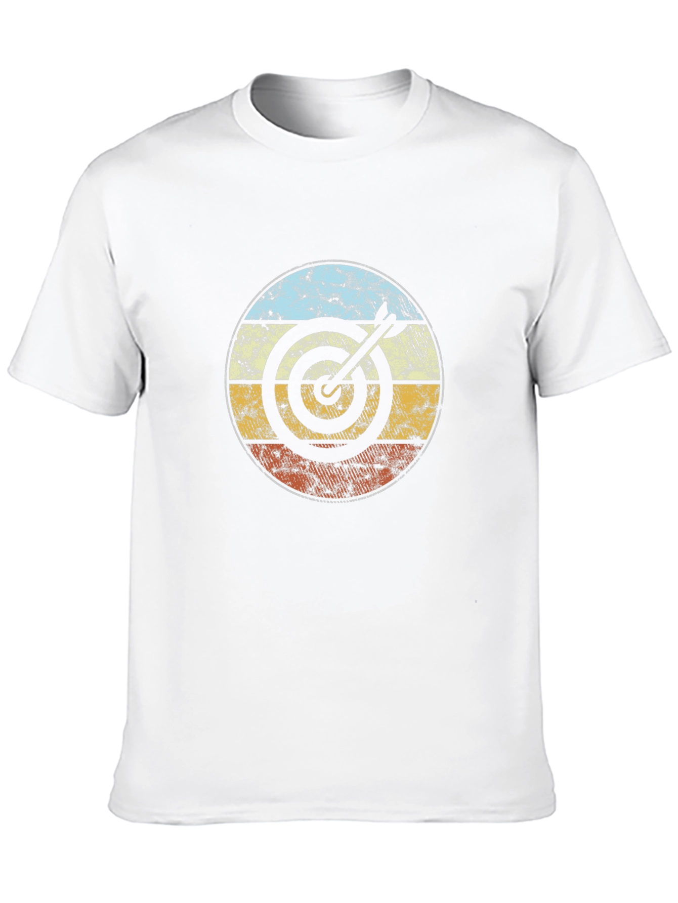 Black Retro Target T-Shirt - Bullseye Design view 10
