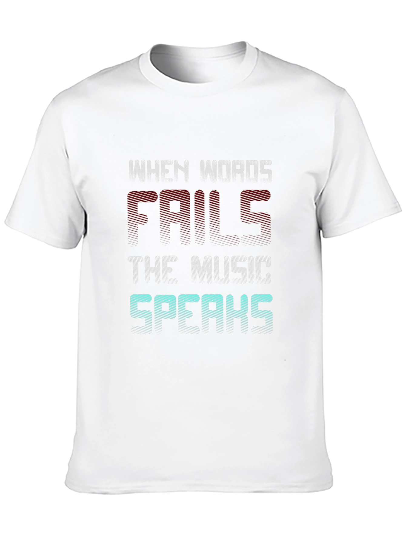 Black Music Speaks T-Shirt - When Words Fail Graphic Tee view 10