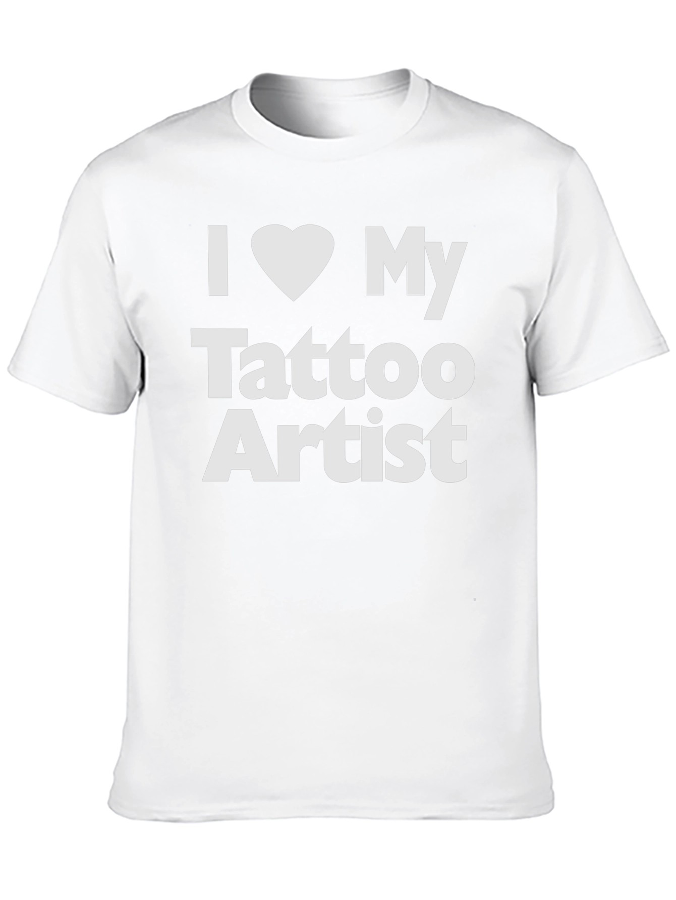 Black I Heart My Tattoo Artist Tee - Black view 10