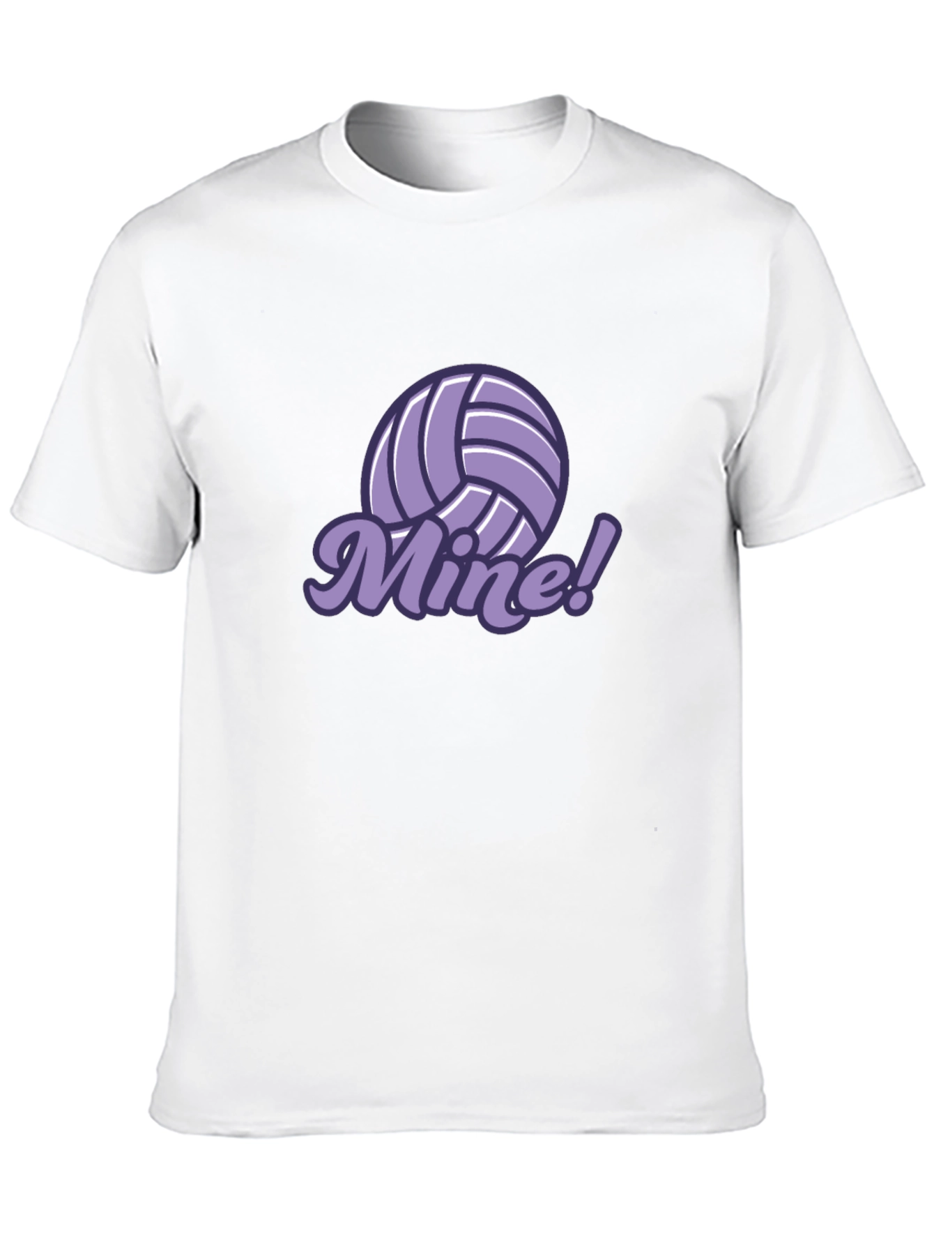 Black Volleyball Mine! Graphic T-Shirt view 10