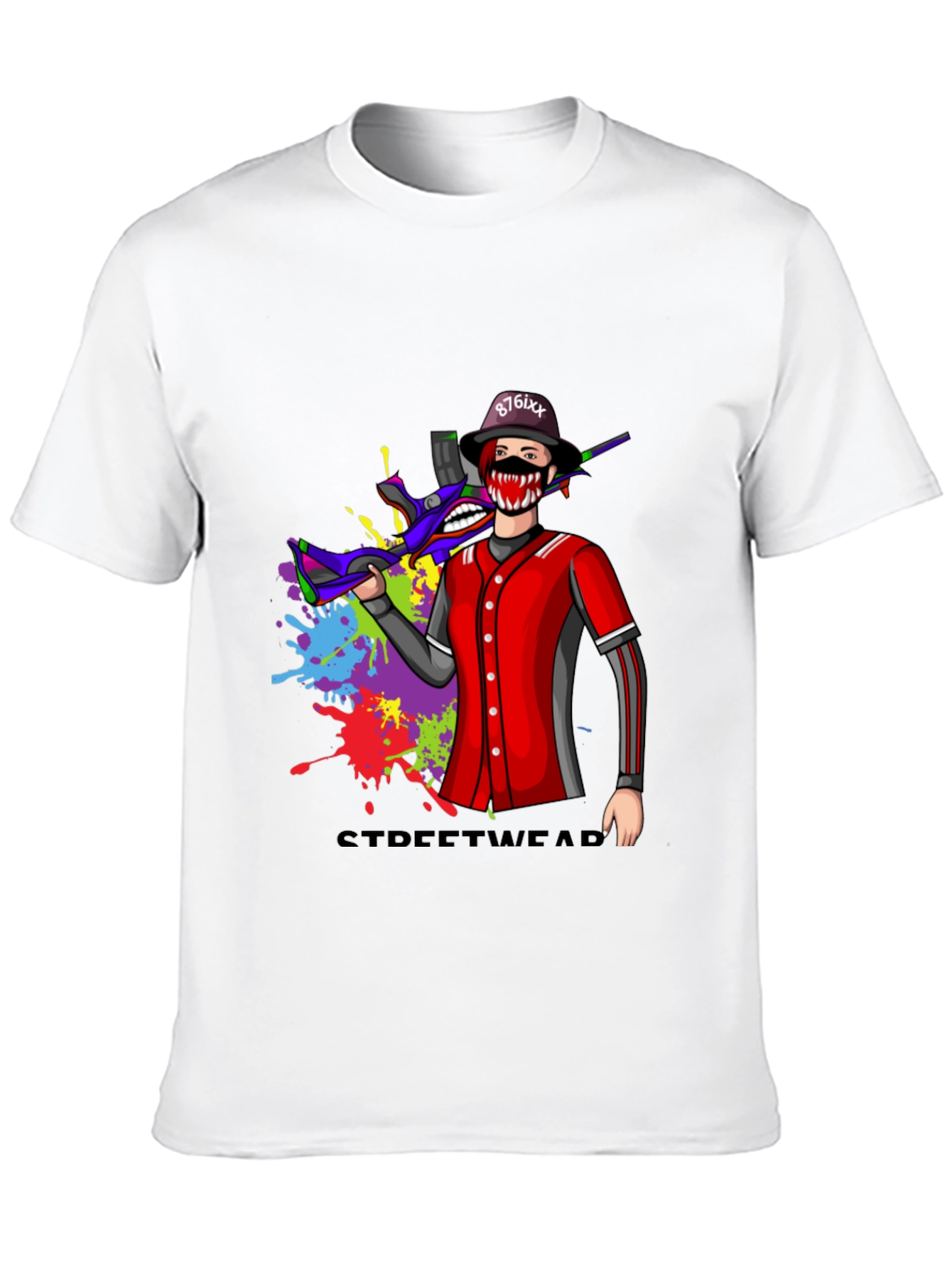 Black Streetwear Graphic Tee view 10