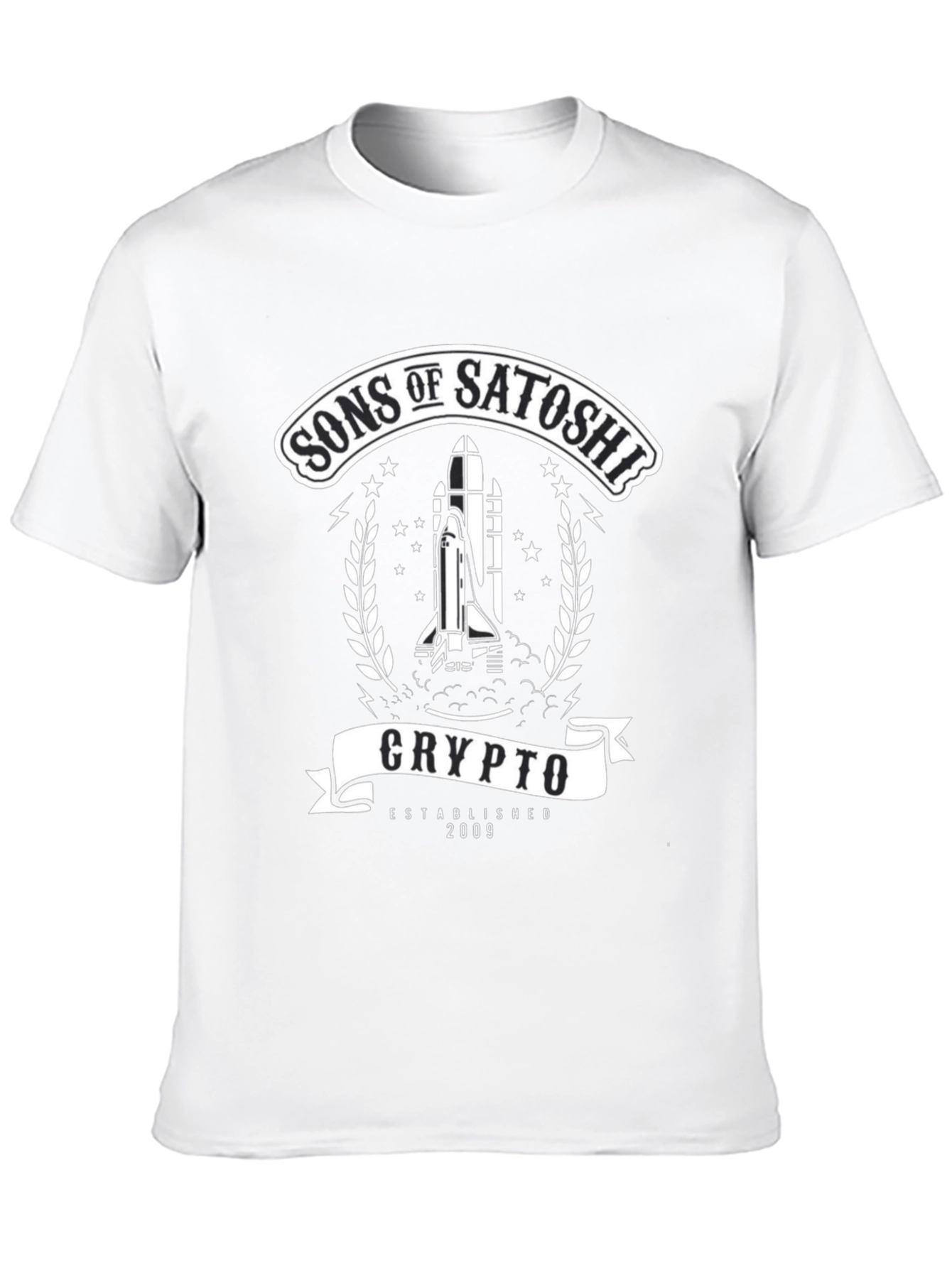 Black Sons of Satoshi Crypto T-Shirt - Established 2009 view 10