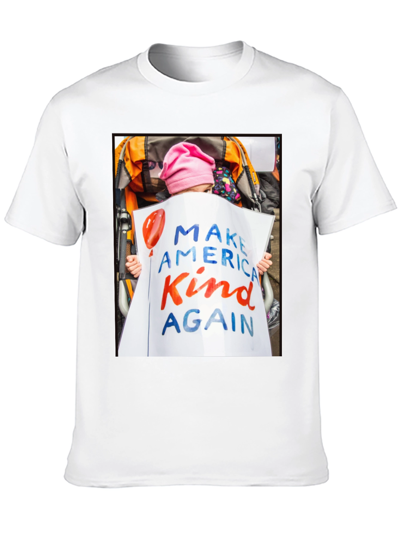 Black Make America Kind Again Graphic T-Shirt view 10