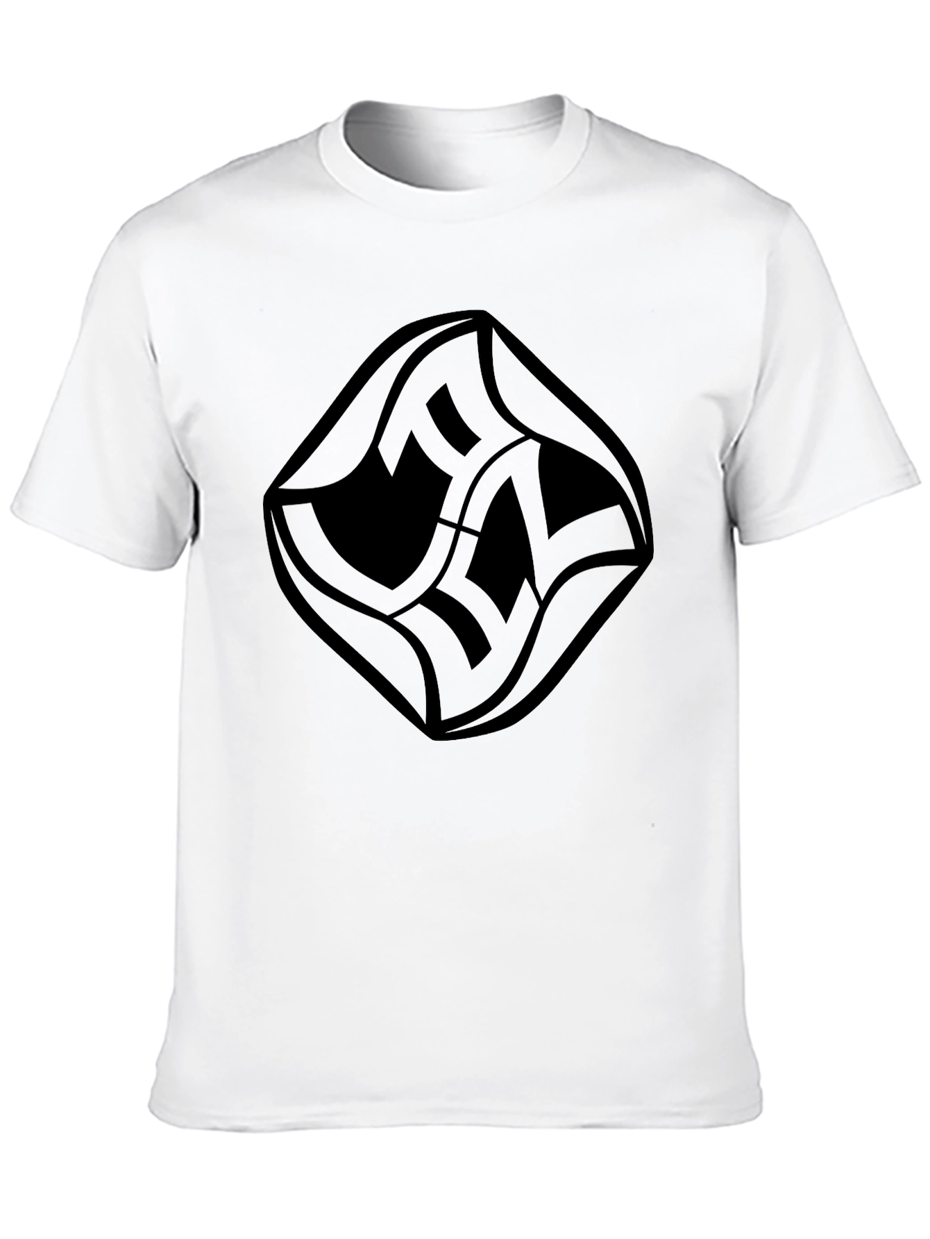 Black Modern Graphic Tee - Stylish Black Design view 10