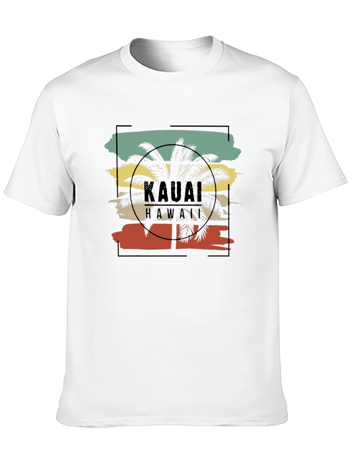 Black Kauai Hawaii Palm Tree T-Shirt view 10