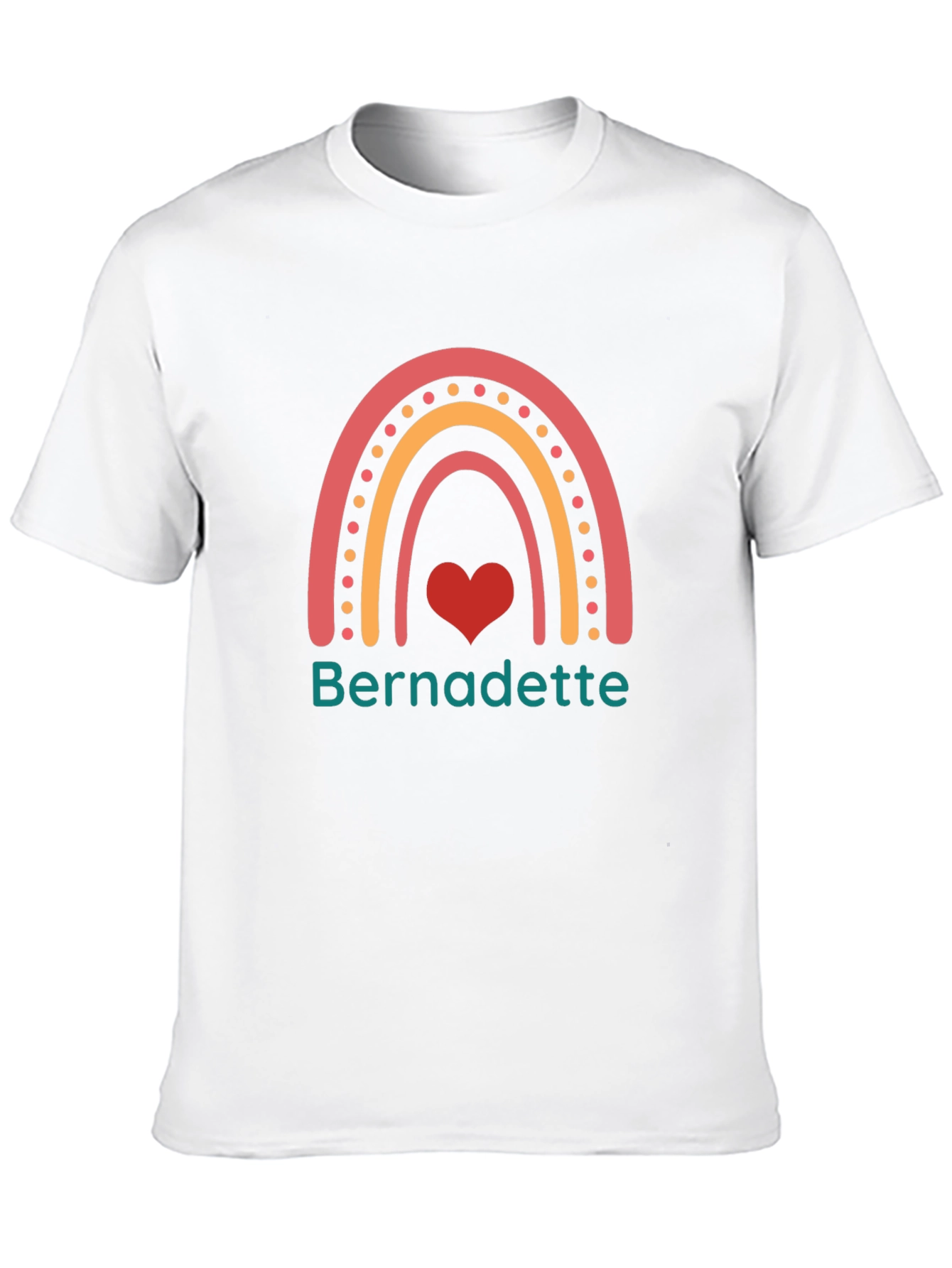 Black Bernadette Rainbow Heart T-Shirt view 10