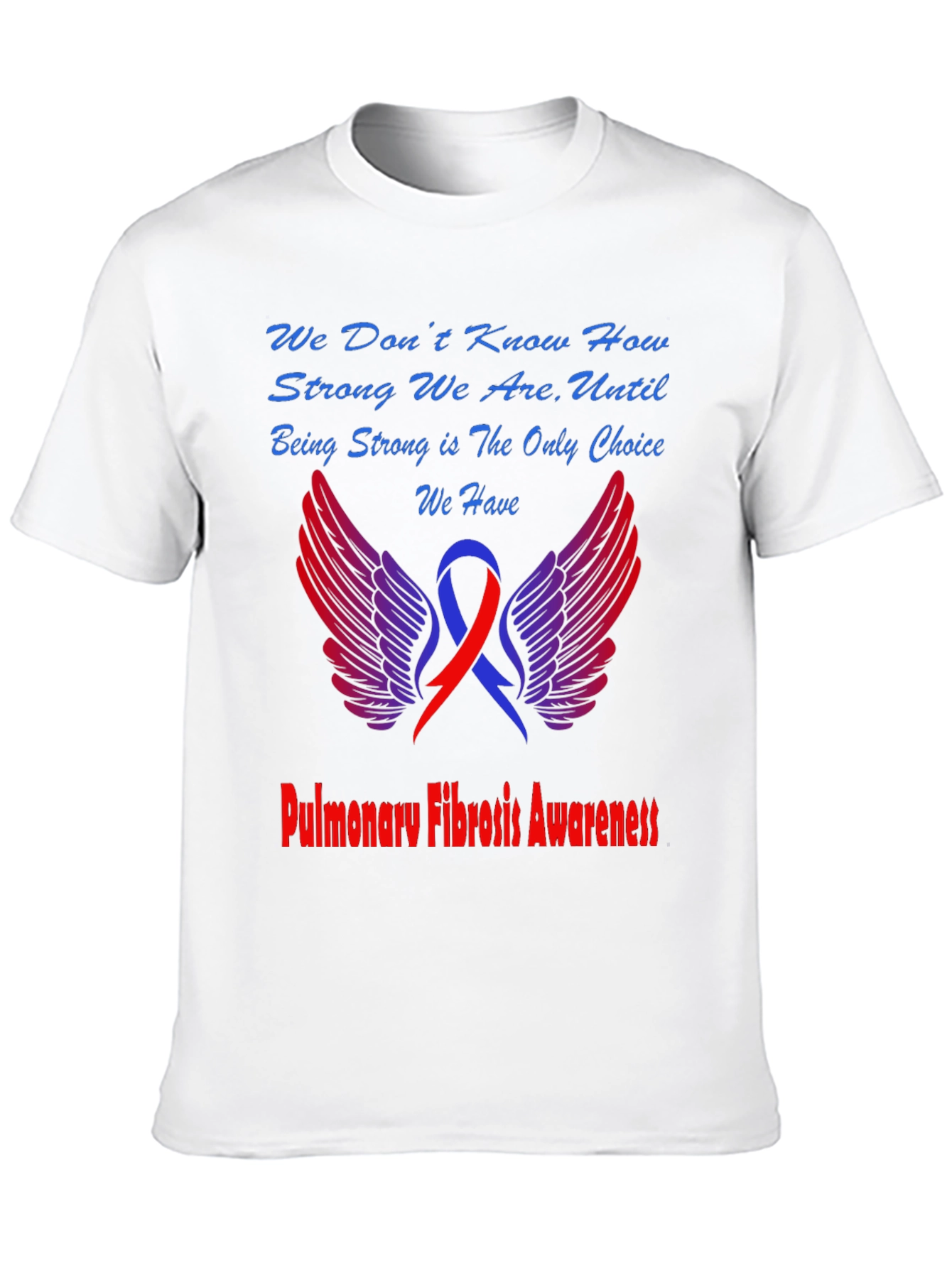 Black Pulmonary Fibrosis Awareness T-Shirt view 10
