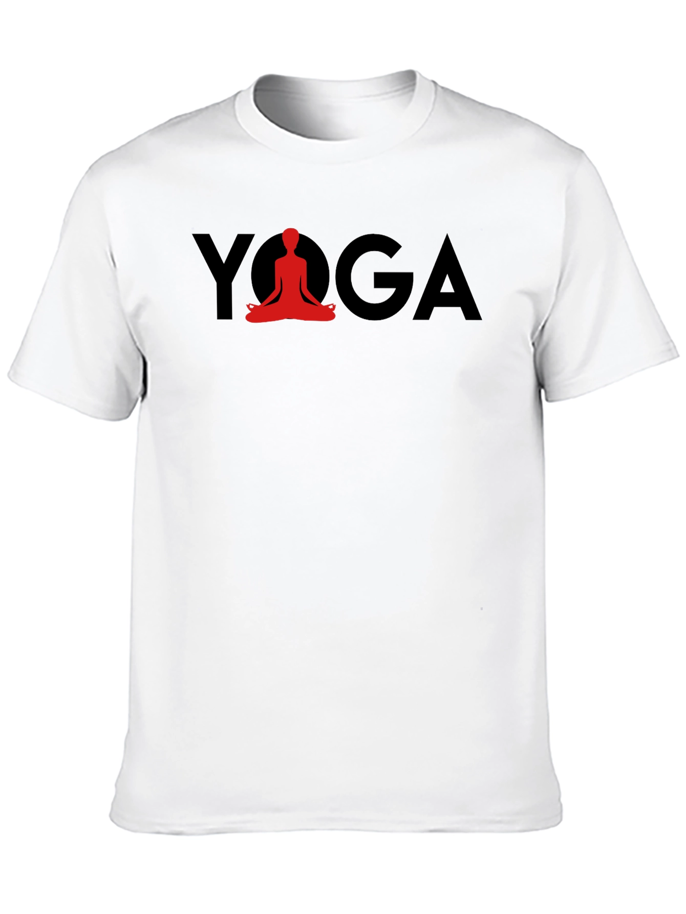 Black Yoga Meditation T-Shirt - Relaxed Fit view 10