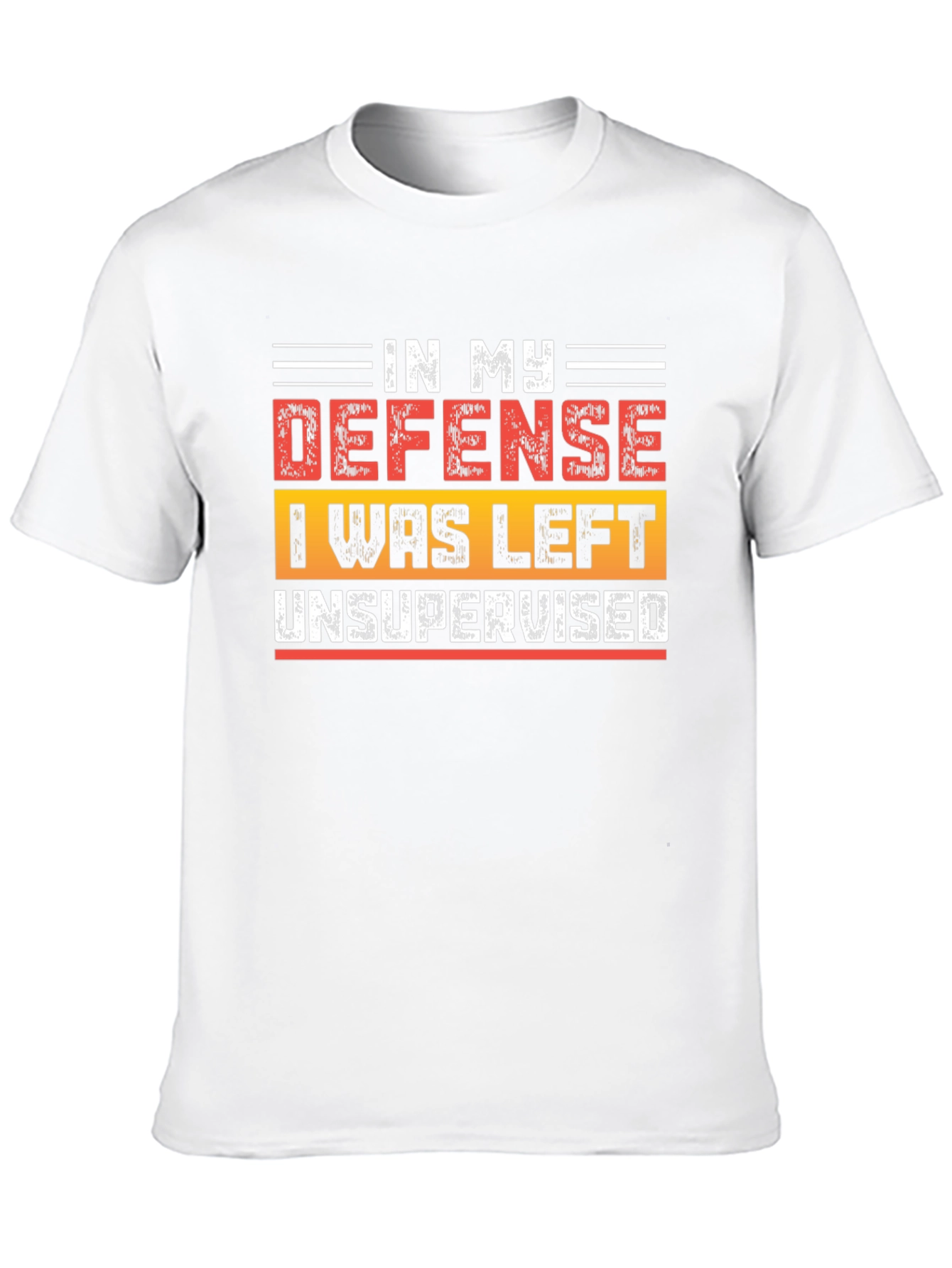 Black Funny "In My Defense" Graphic Tee view 10