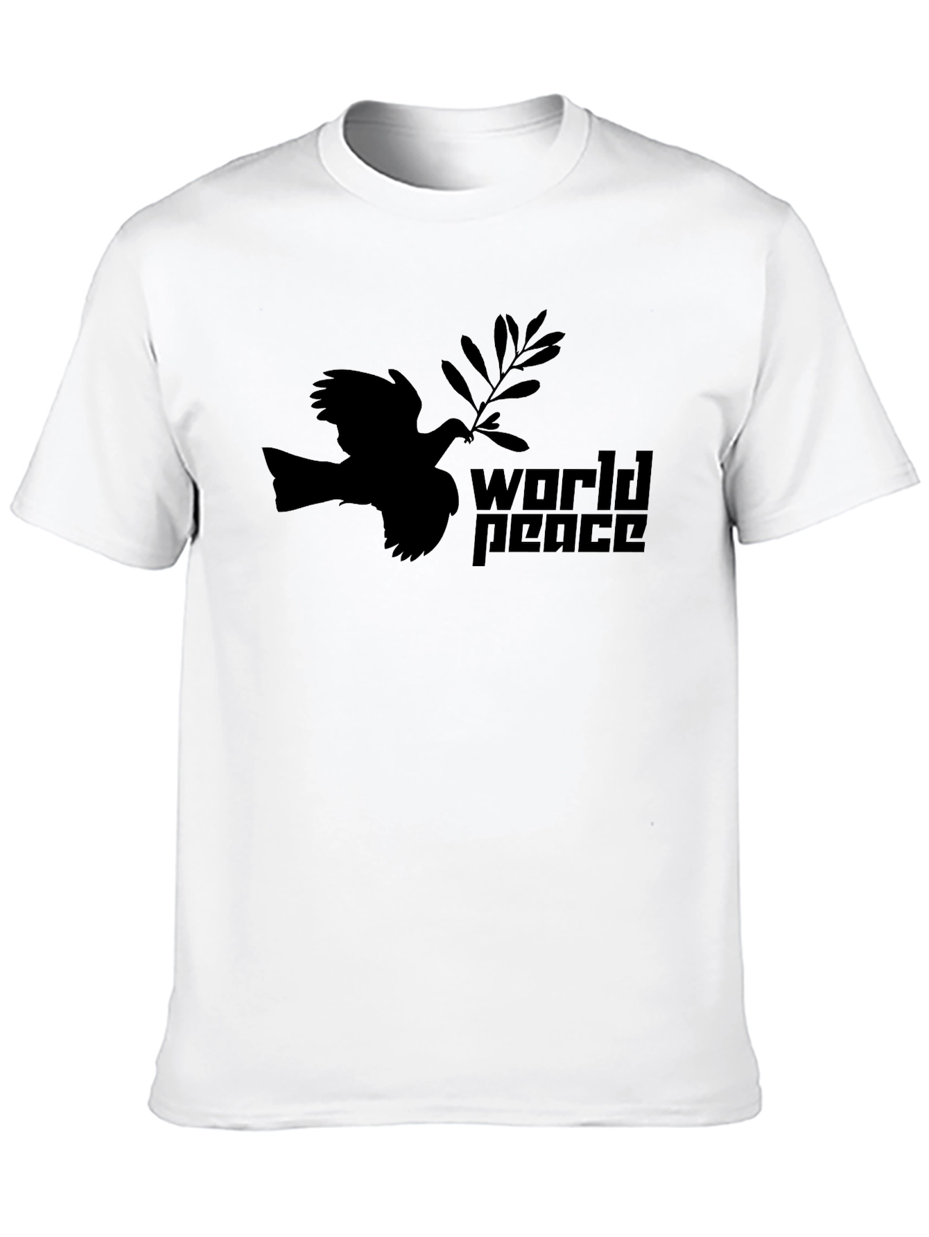 Black World Peace Dove Graphic Tee - Black view 10