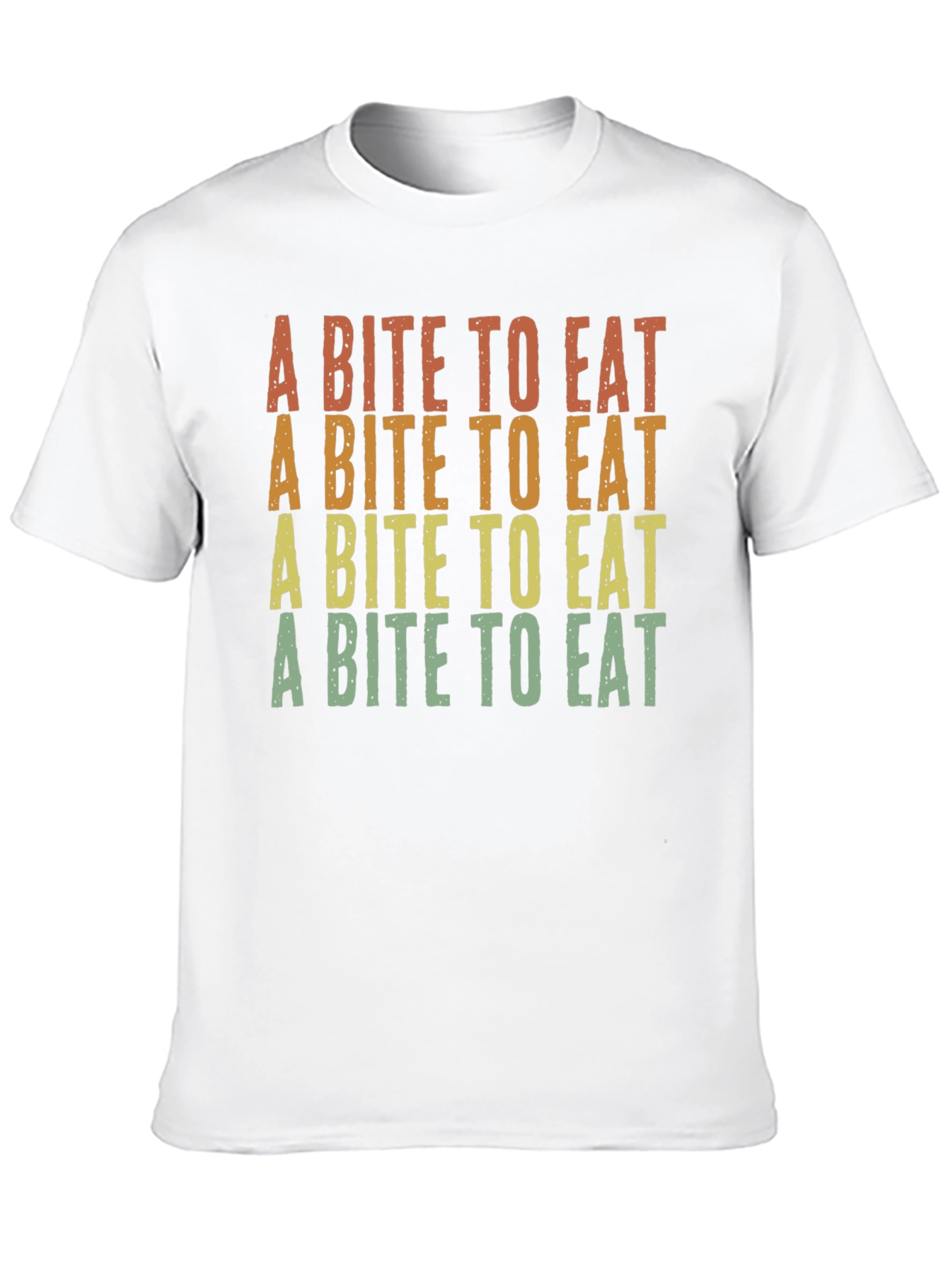 Black A Bite To Eat Retro Graphic T-Shirt view 10