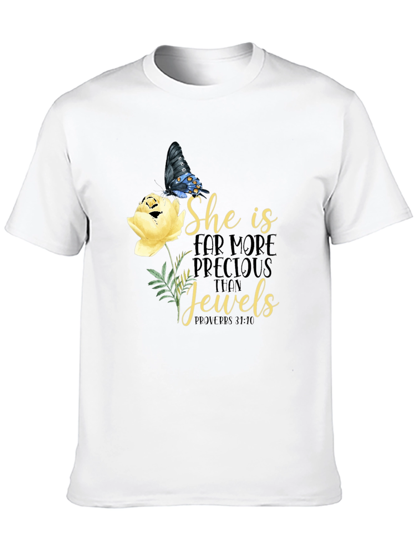 Black She is More Precious Than Jewels T-Shirt view 10