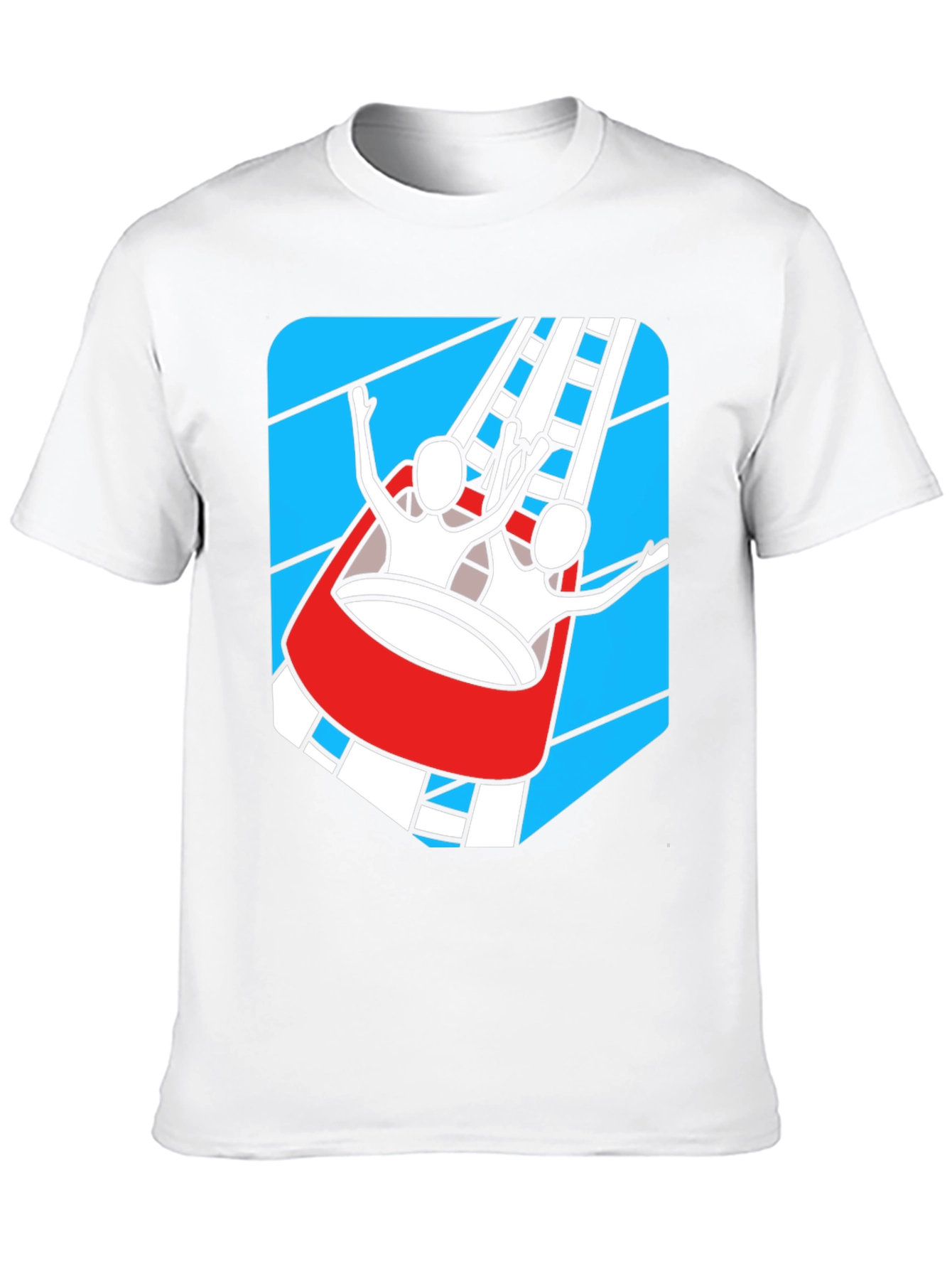 Black Roller Coaster Ride T-Shirt - Thrill Seeker Tee view 10