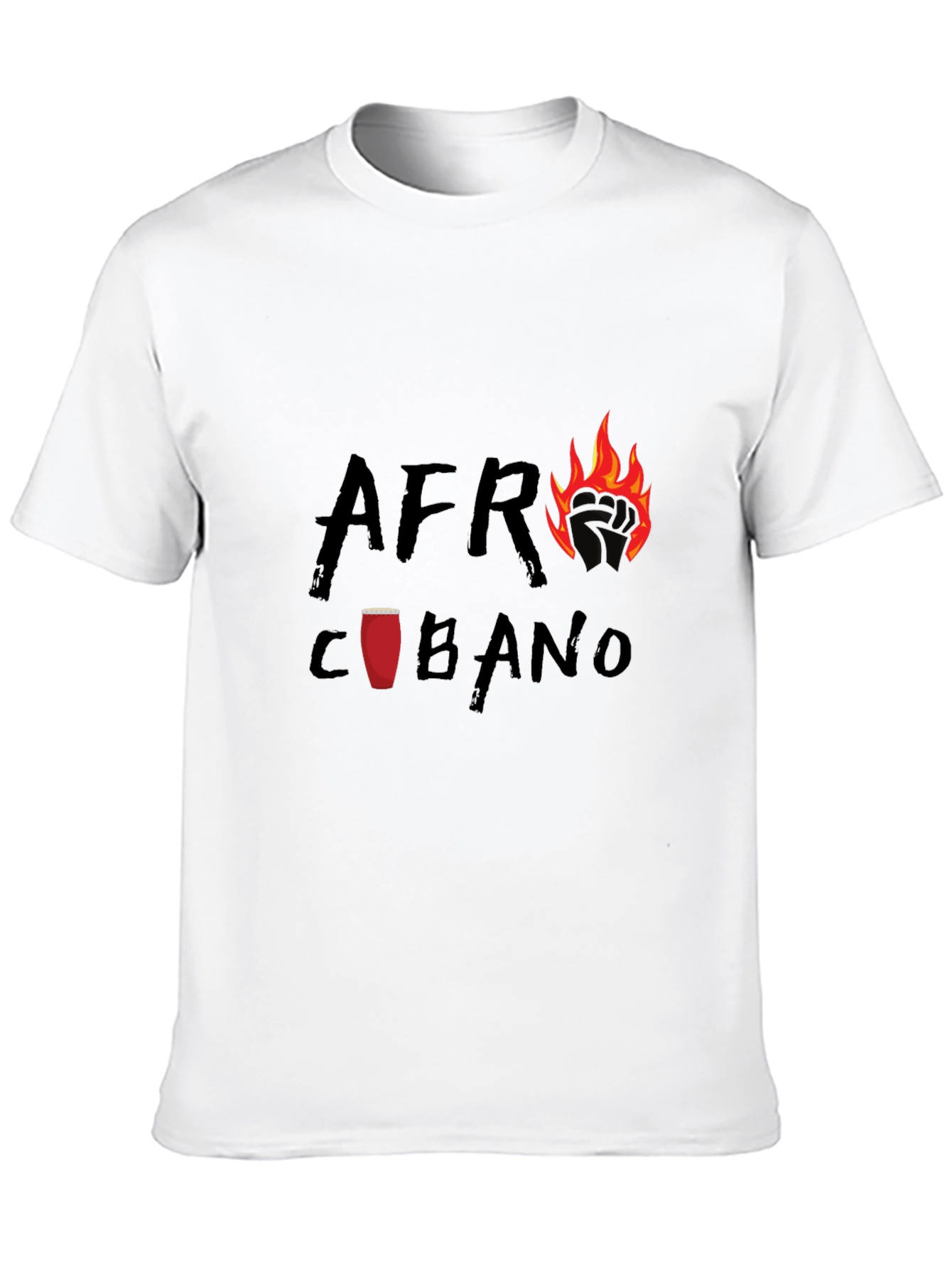 Black Afro Cubano T-Shirt - Stylish Graphic Tee view 10
