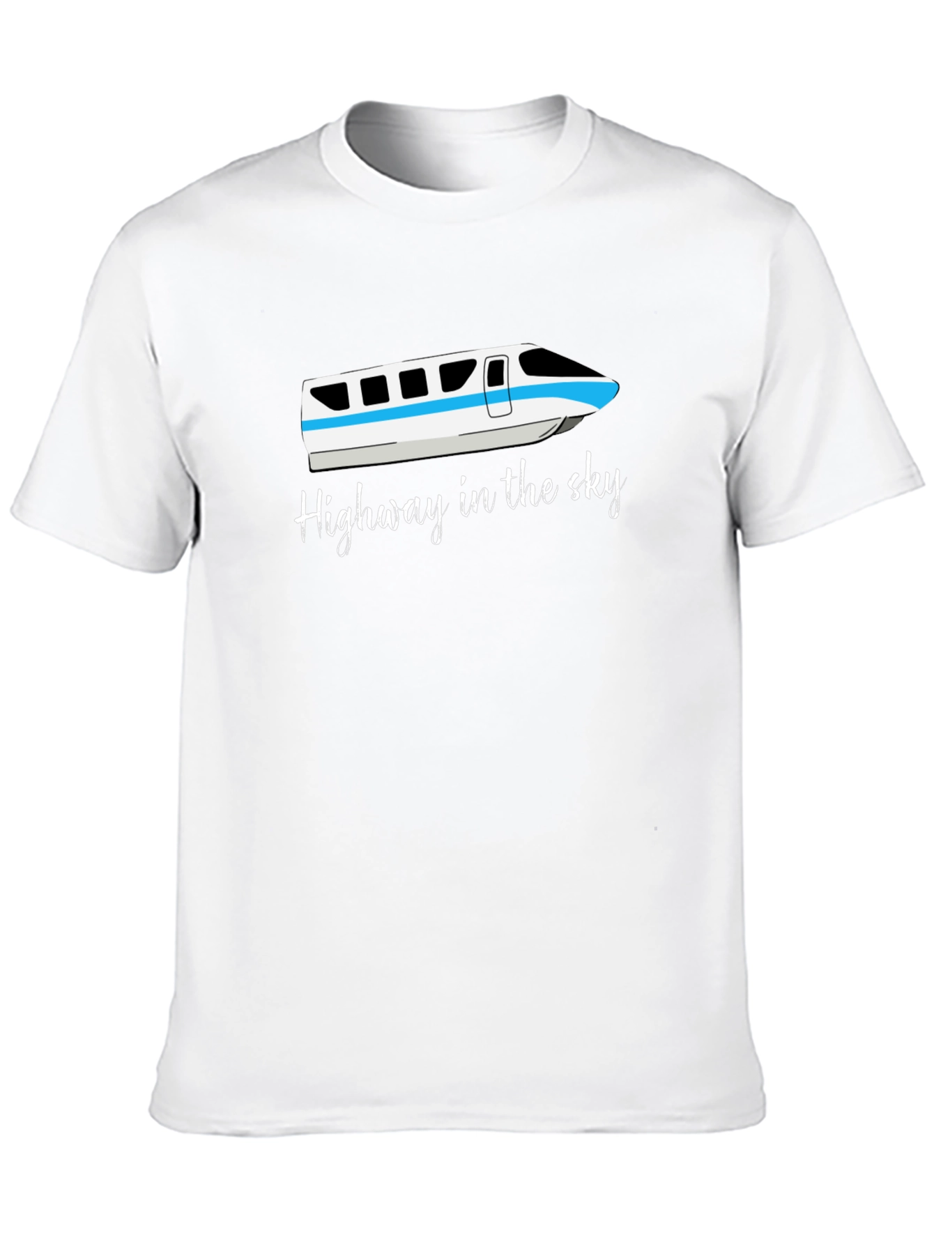 Black Highway in the Sky Monorail T-Shirt view 10