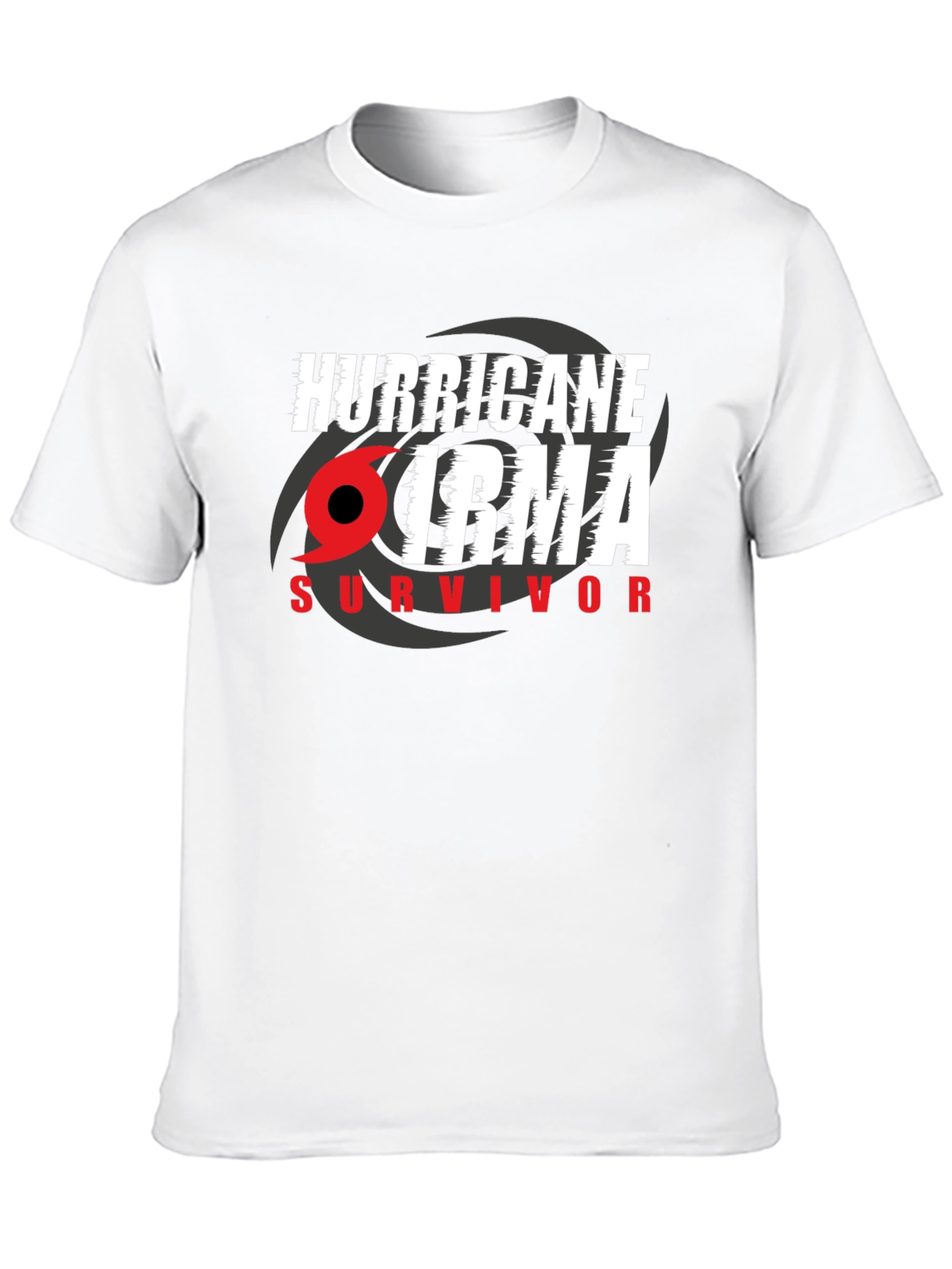 Black Hurricane Irma Survivor T-Shirt view 10