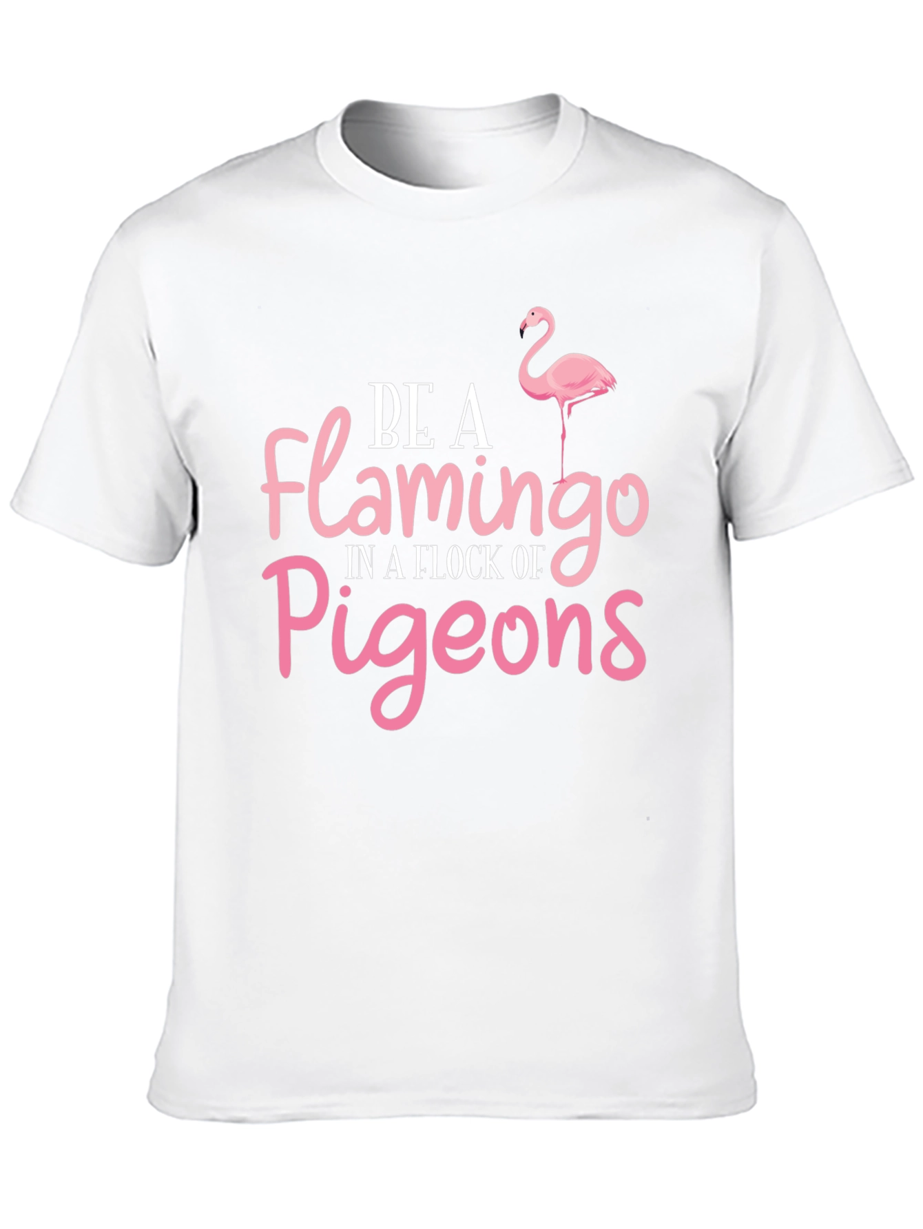 Black Be a Flamingo Black T-Shirt view 10