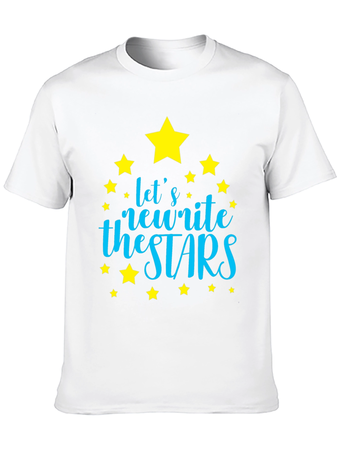 Black Let's Rewrite the Stars T-Shirt - Trendy Graphic Tee view 10
