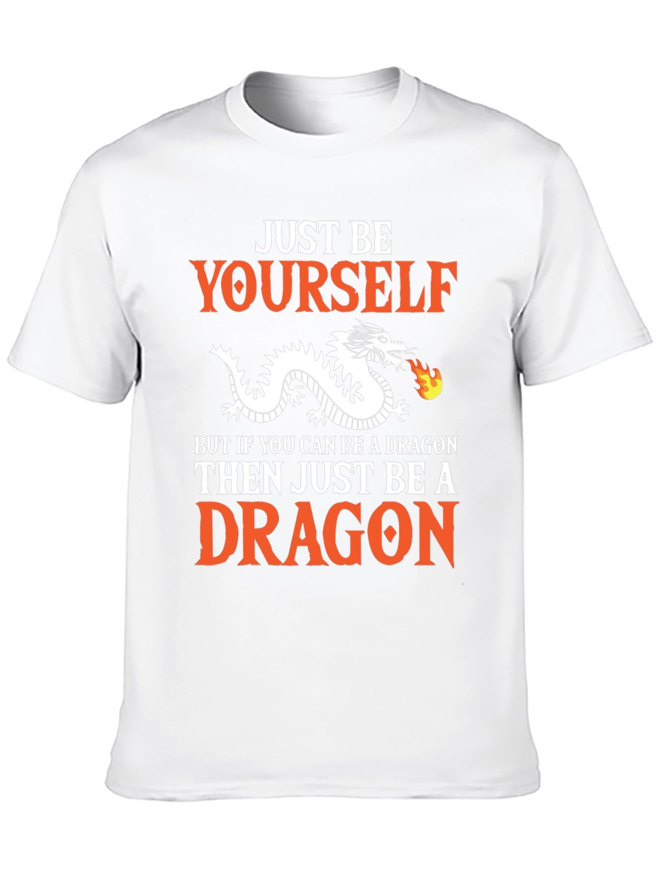 Black Just Be Yourself Dragon Graphic T-Shirt view 10