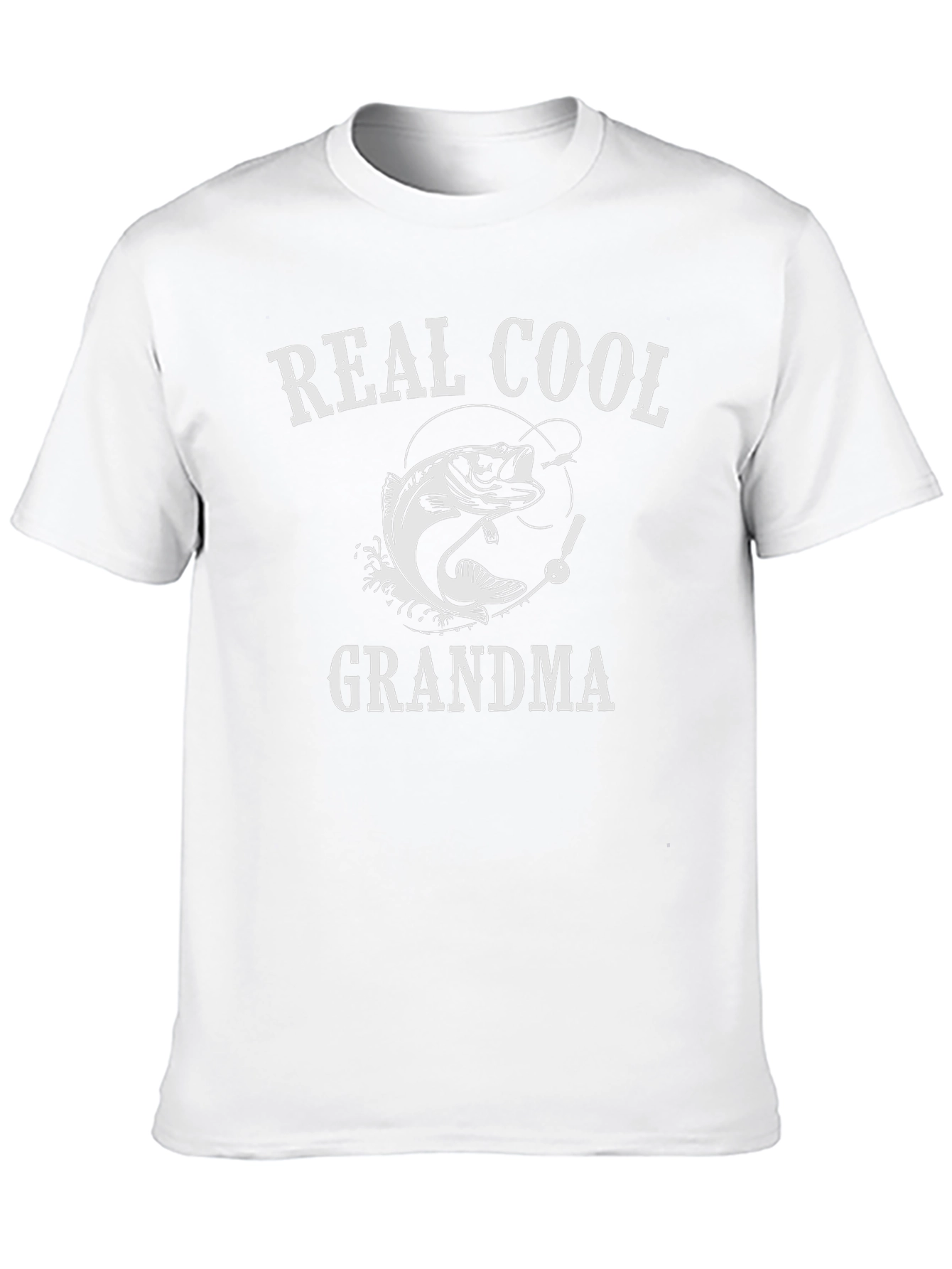 Black Real Cool Grandma Fishing T-Shirt view 10