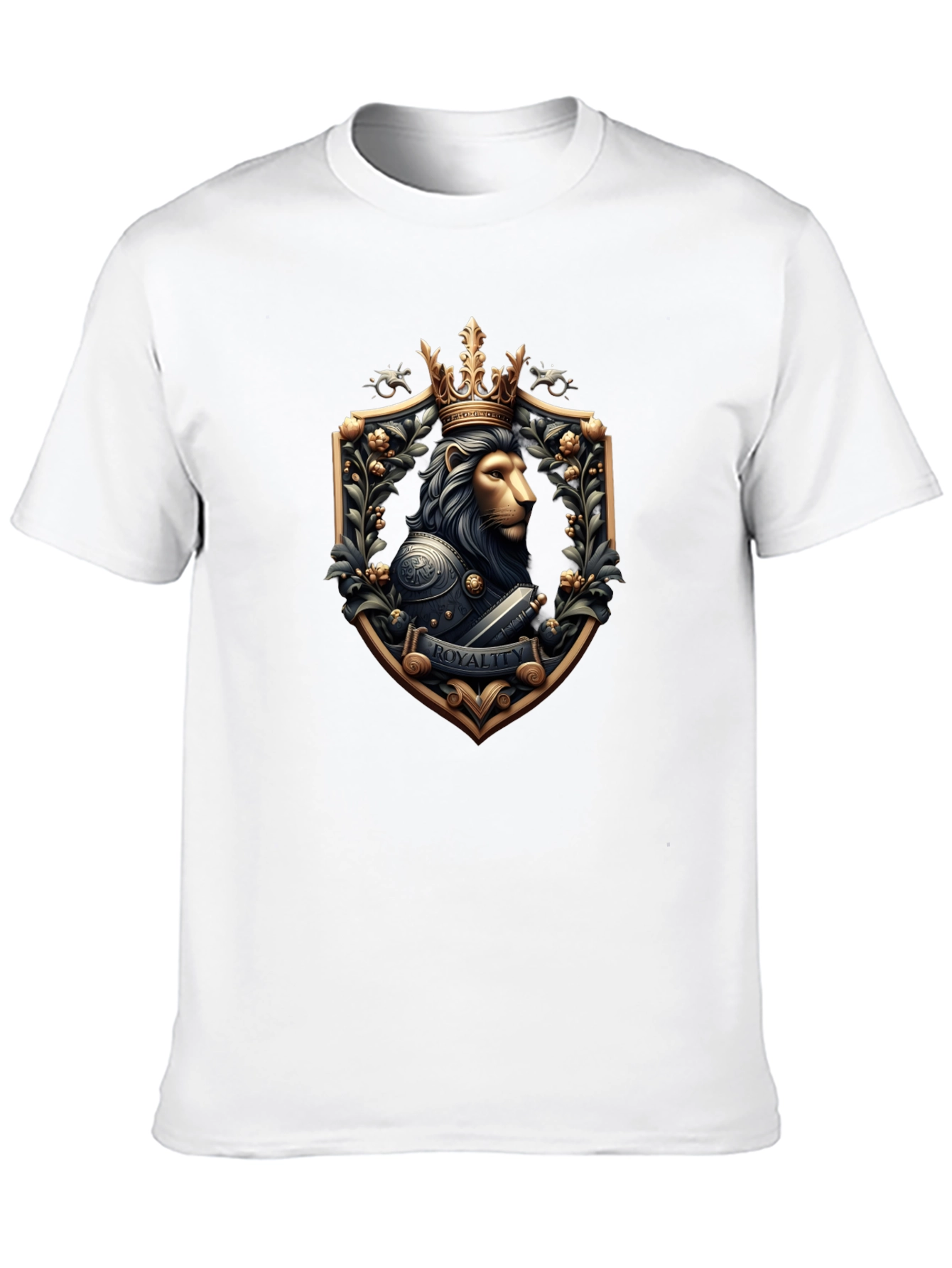 Black Lion King Royalty T-Shirt view 10