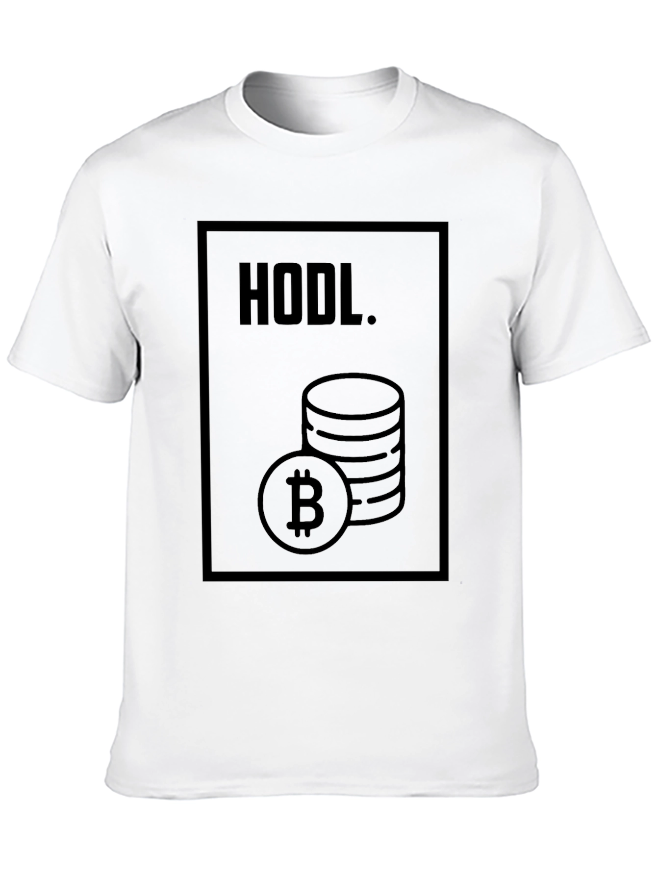 Black HODL Bitcoin Crypto T-Shirt - Black view 10