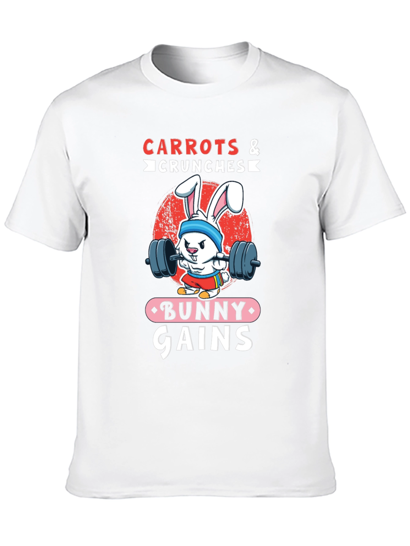 Bunny Gains T-Shirt - Carrots & Crunches - 10