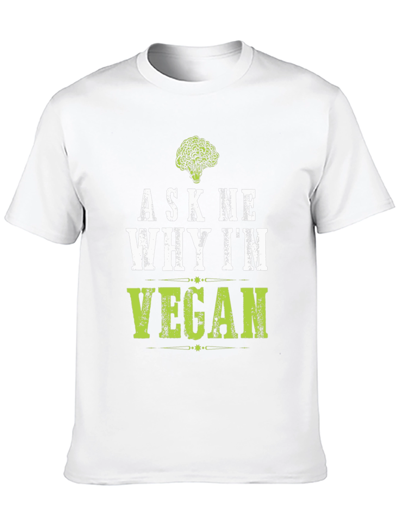 Black Ask Me Why I'm Vegan T-Shirt view 10