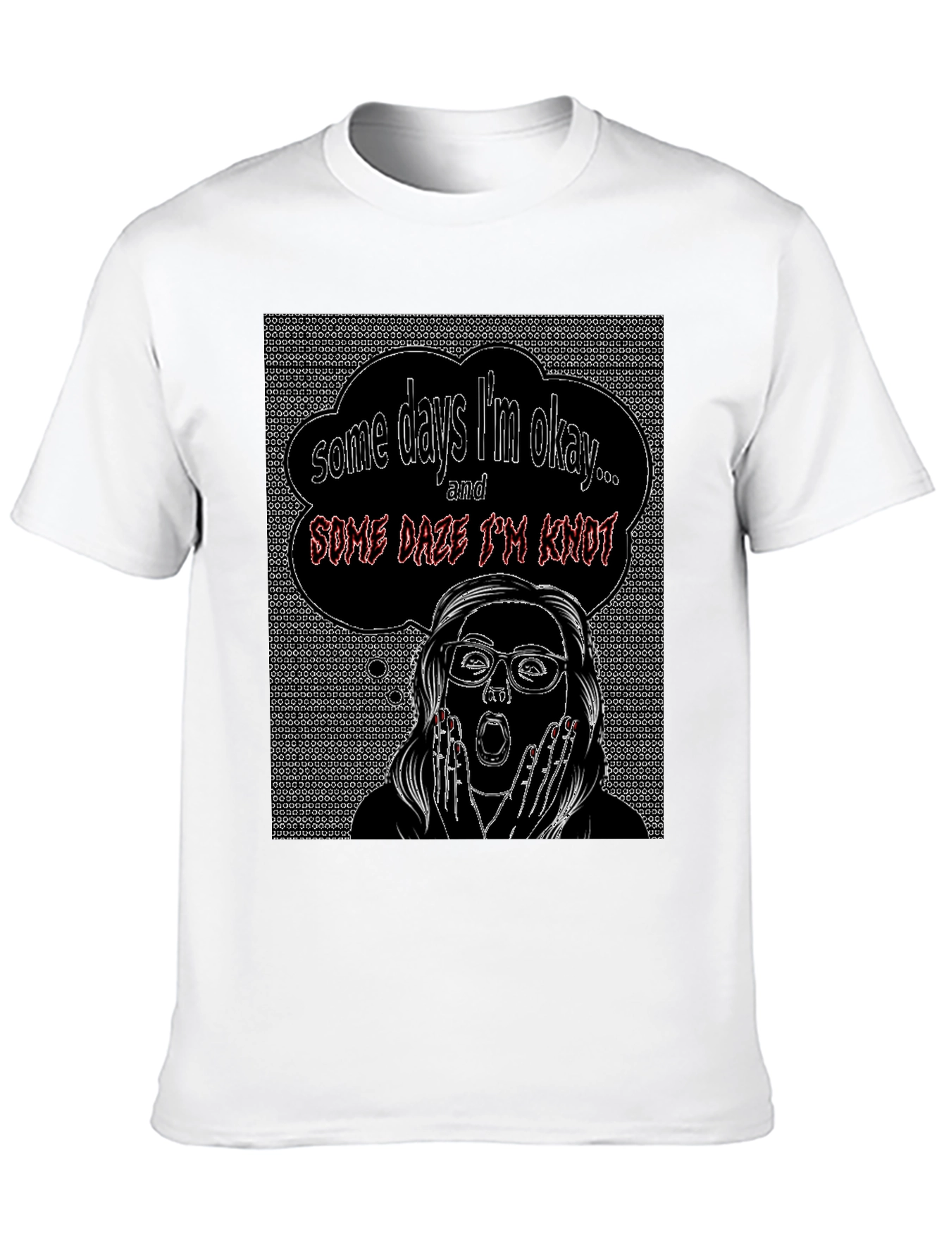 Black Some Days I'm Okay T-Shirt view 10