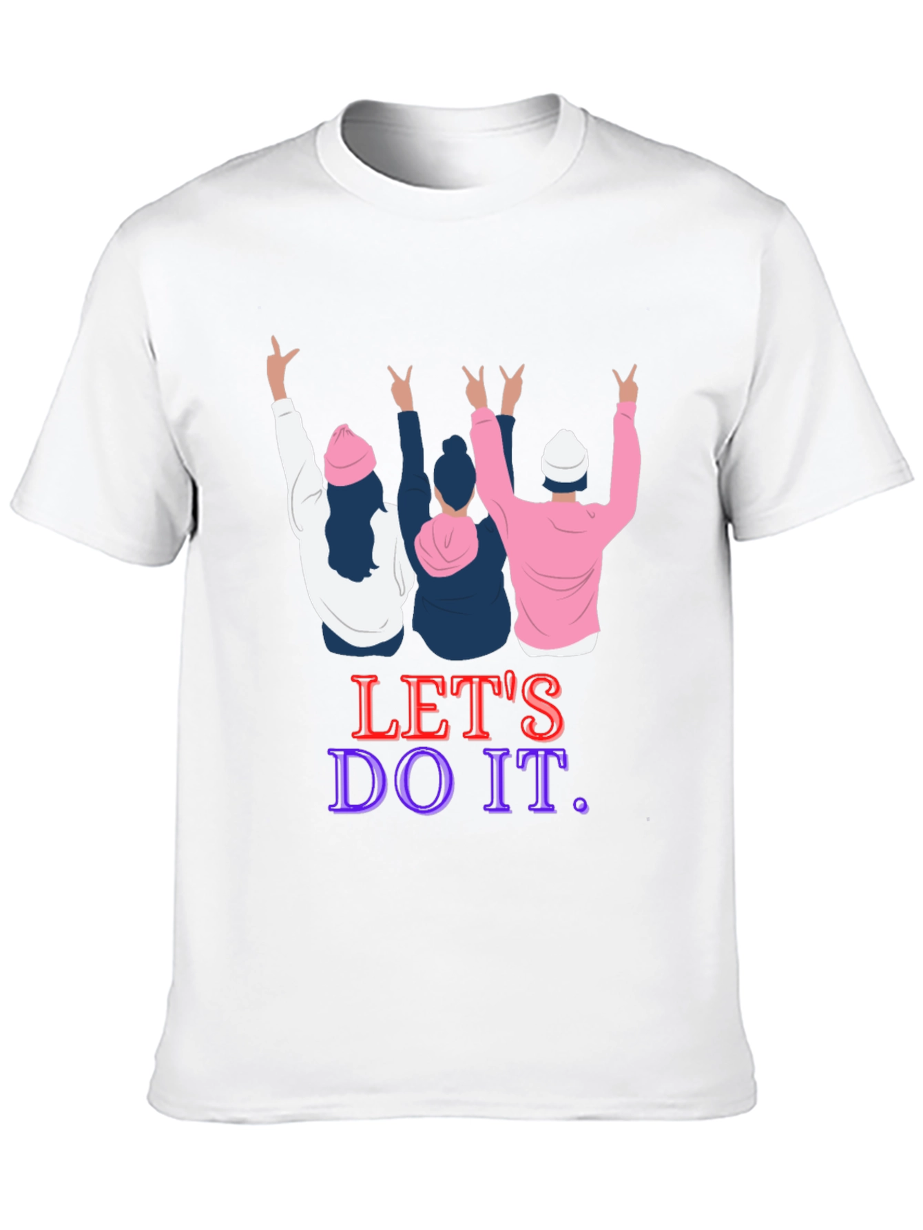 Black Let's Do It Graphic Tee view 10