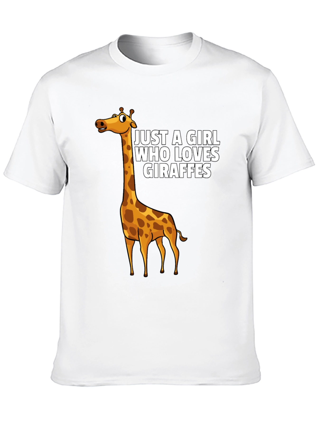 Black Giraffe Lover Unisex T-Shirt  view 10