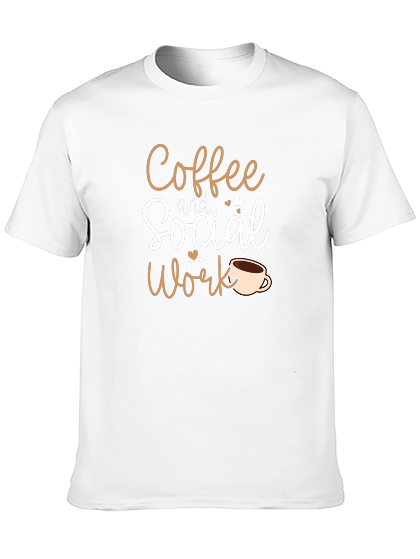 Black Coffee and Social Work Black T-Shirt view 10