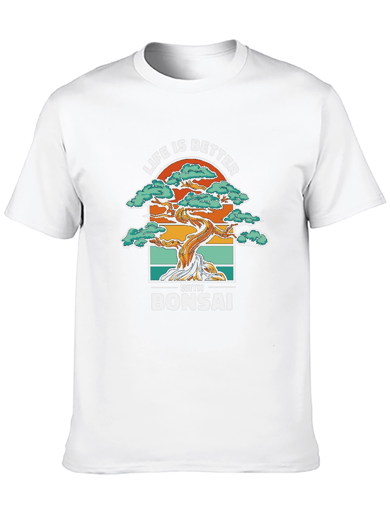 Black Life is Better with Bonsai Graphic T-Shirt view 10