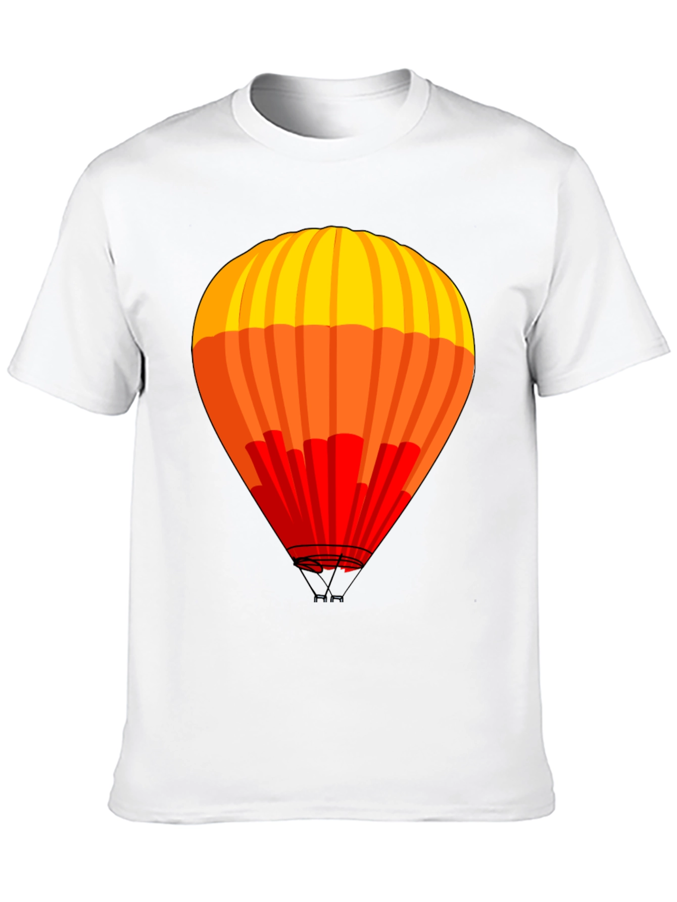 Black Hot Air Balloon Graphic T-Shirt view 10