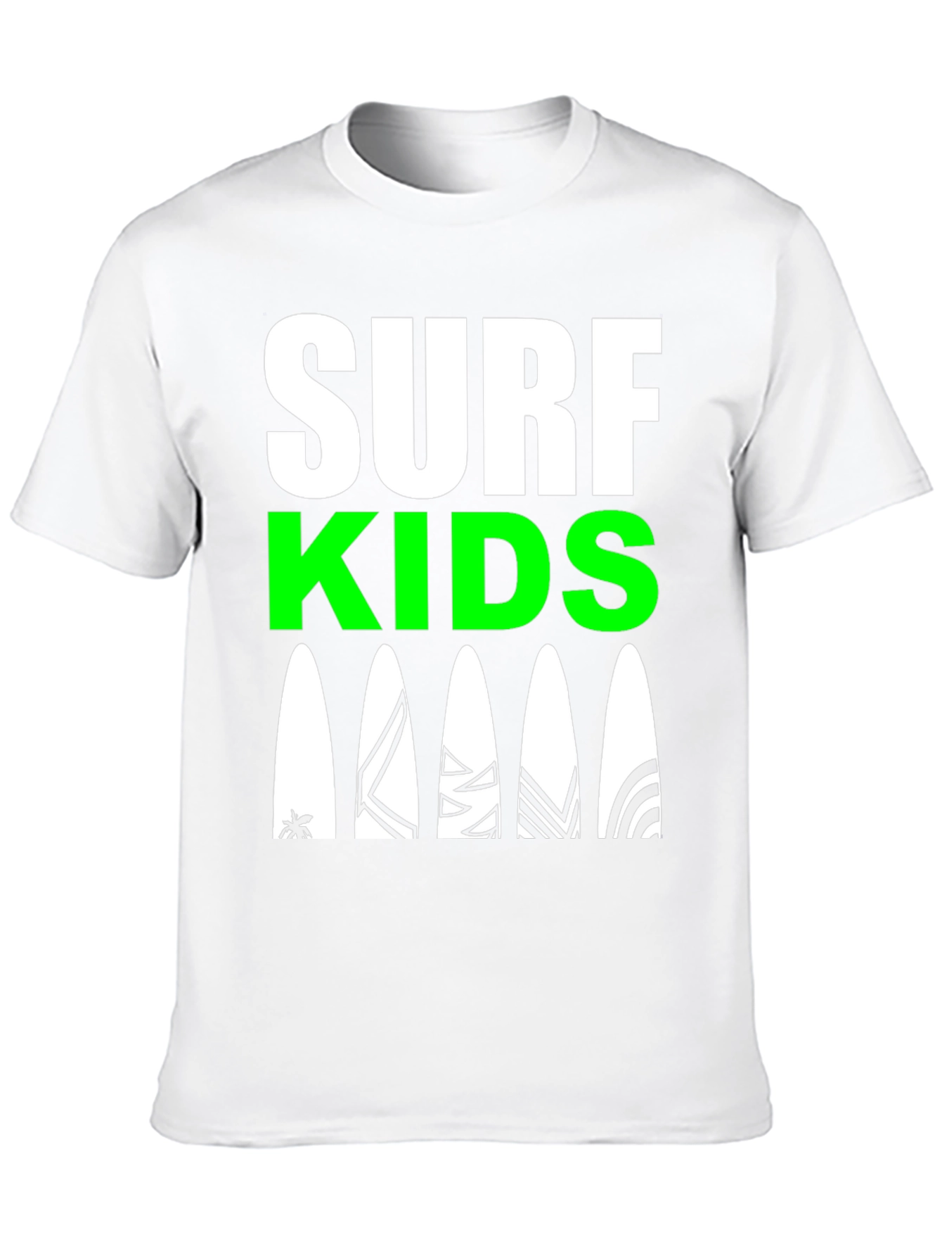 Black Surf Kids Graphic Tee - Black Cotton Surfboard Design view 10