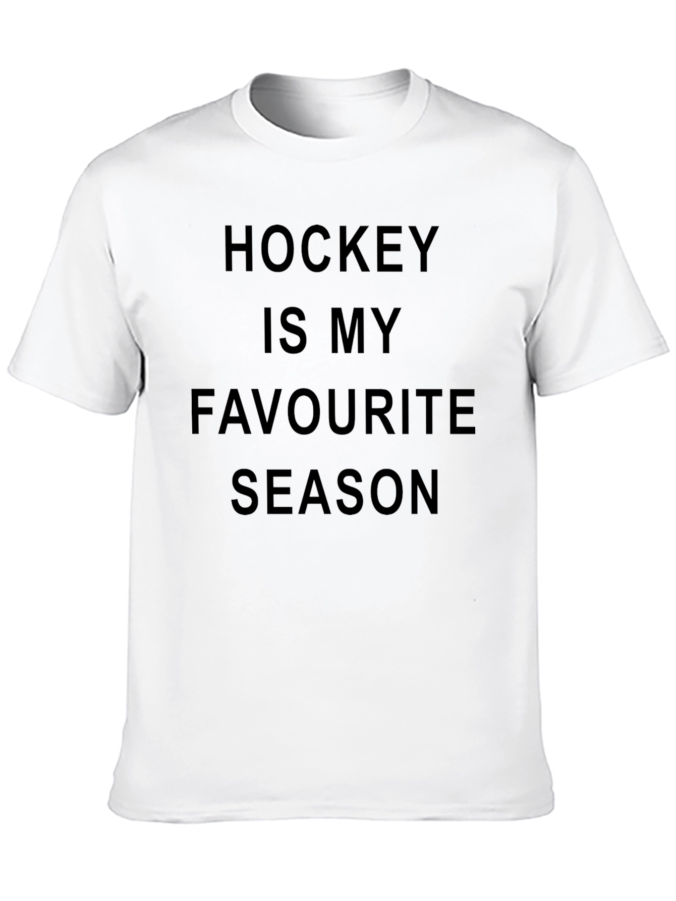 Black Hockey is My Favorite Season Graphic Tee - Black T-Shirt view 10