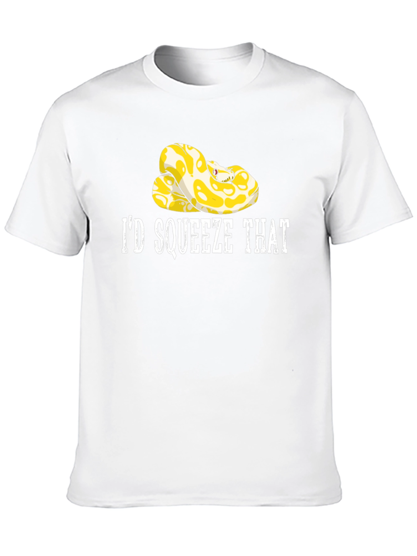 Black I'd Squeeze That Snake Graphic Tee - Novelty T-Shirt view 10