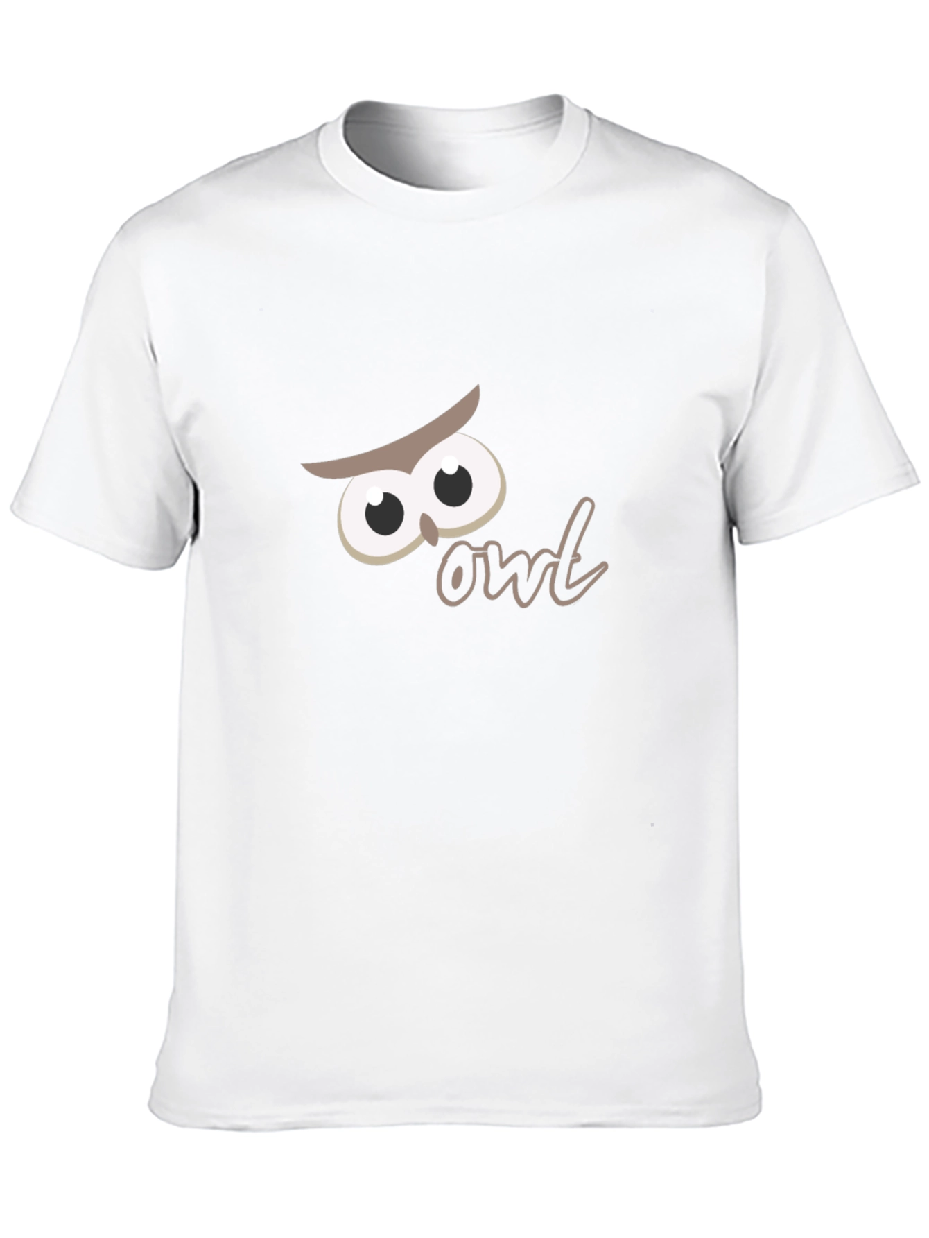 Black Whimsical Owl Graphic Black T-Shirt view 10
