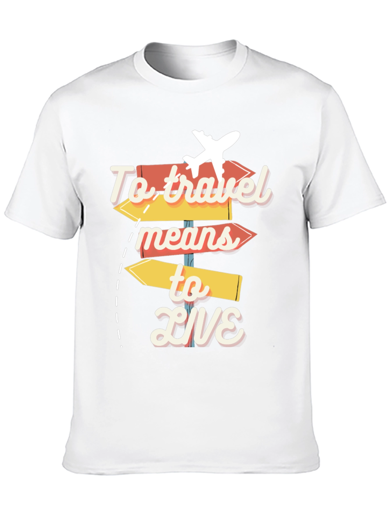To Travel Means to Live Graphic Tee - 10