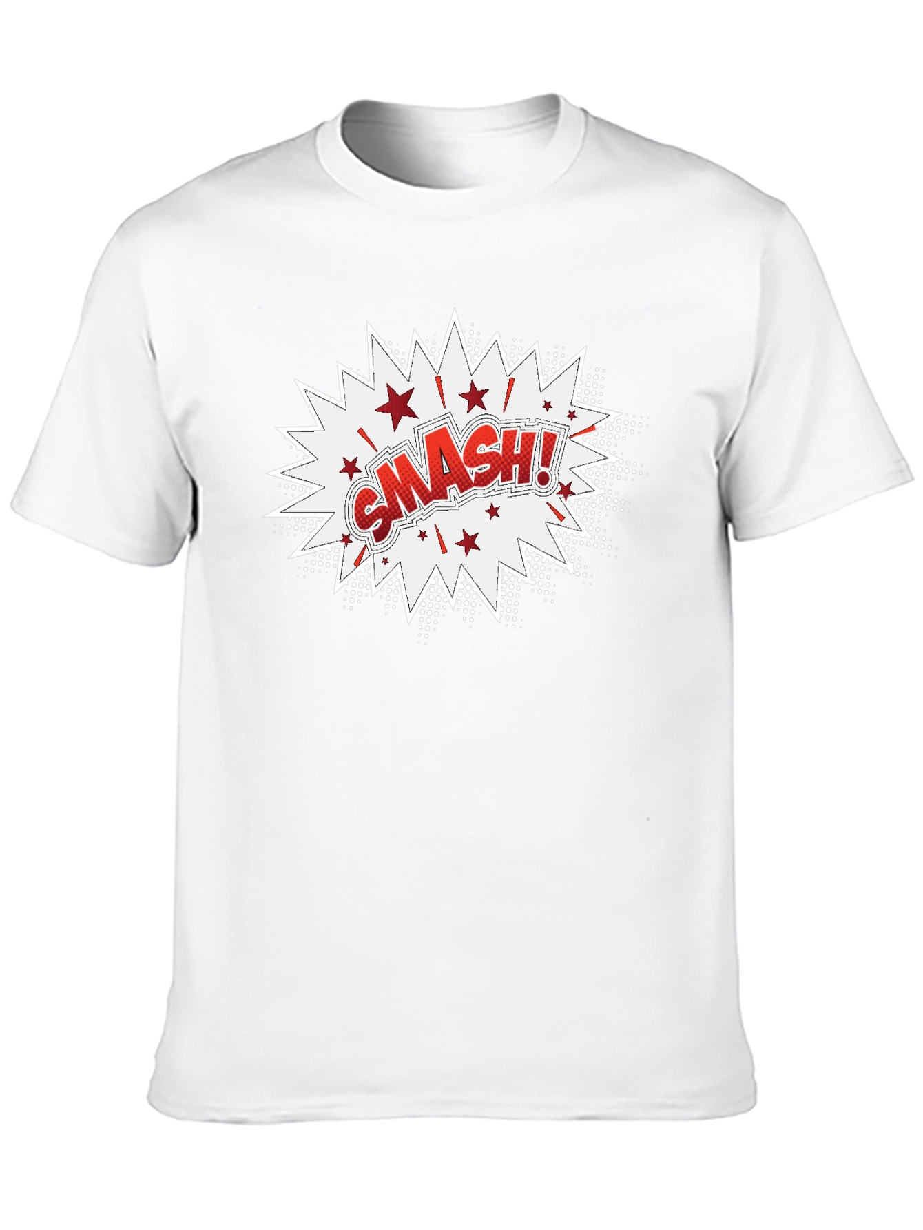 Black Smash! Graphic Print Black T-Shirt view 10