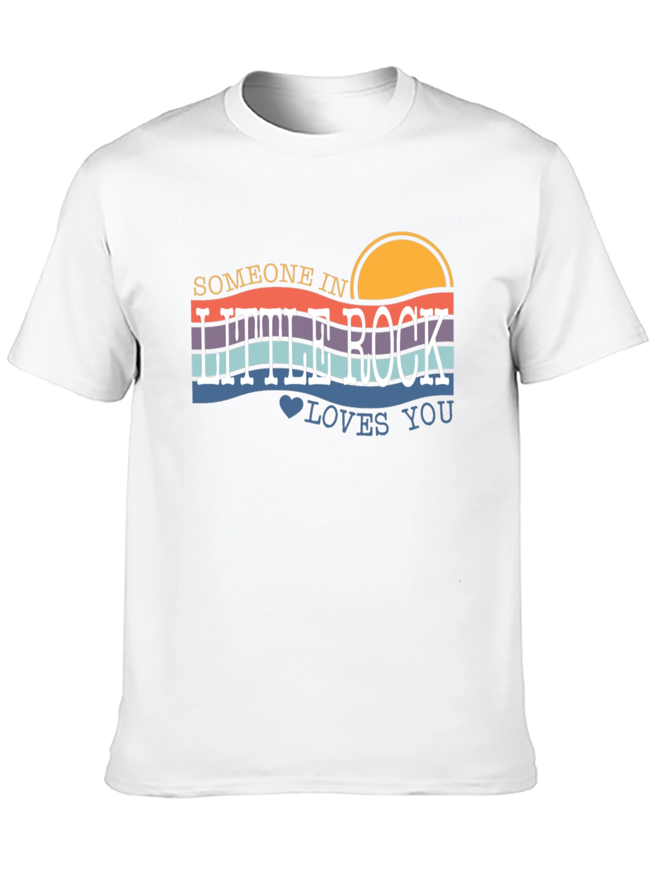 Black Little Rock Loves You Graphic Tee view 10