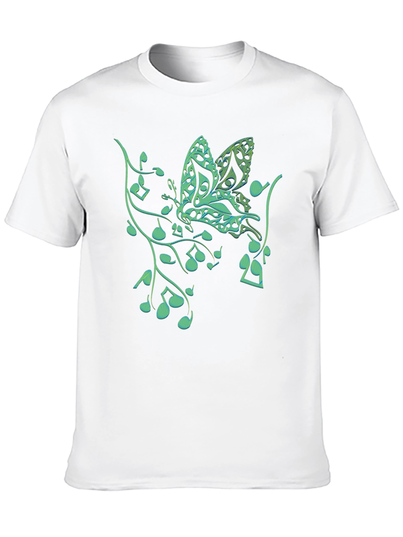 Black Music Butterfly Graphic T-Shirt view 10