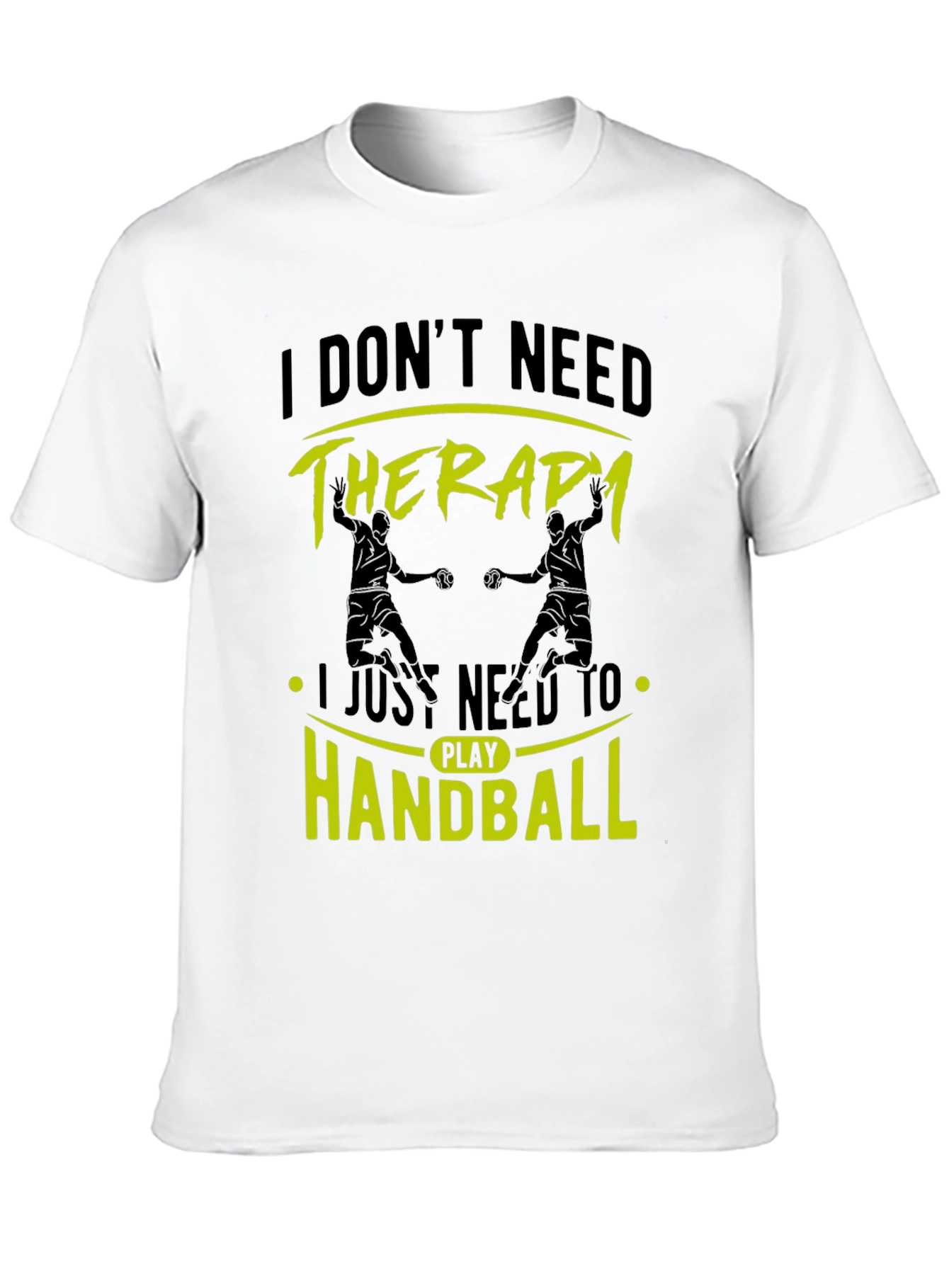 Black Handball Therapy Black T-Shirt view 10