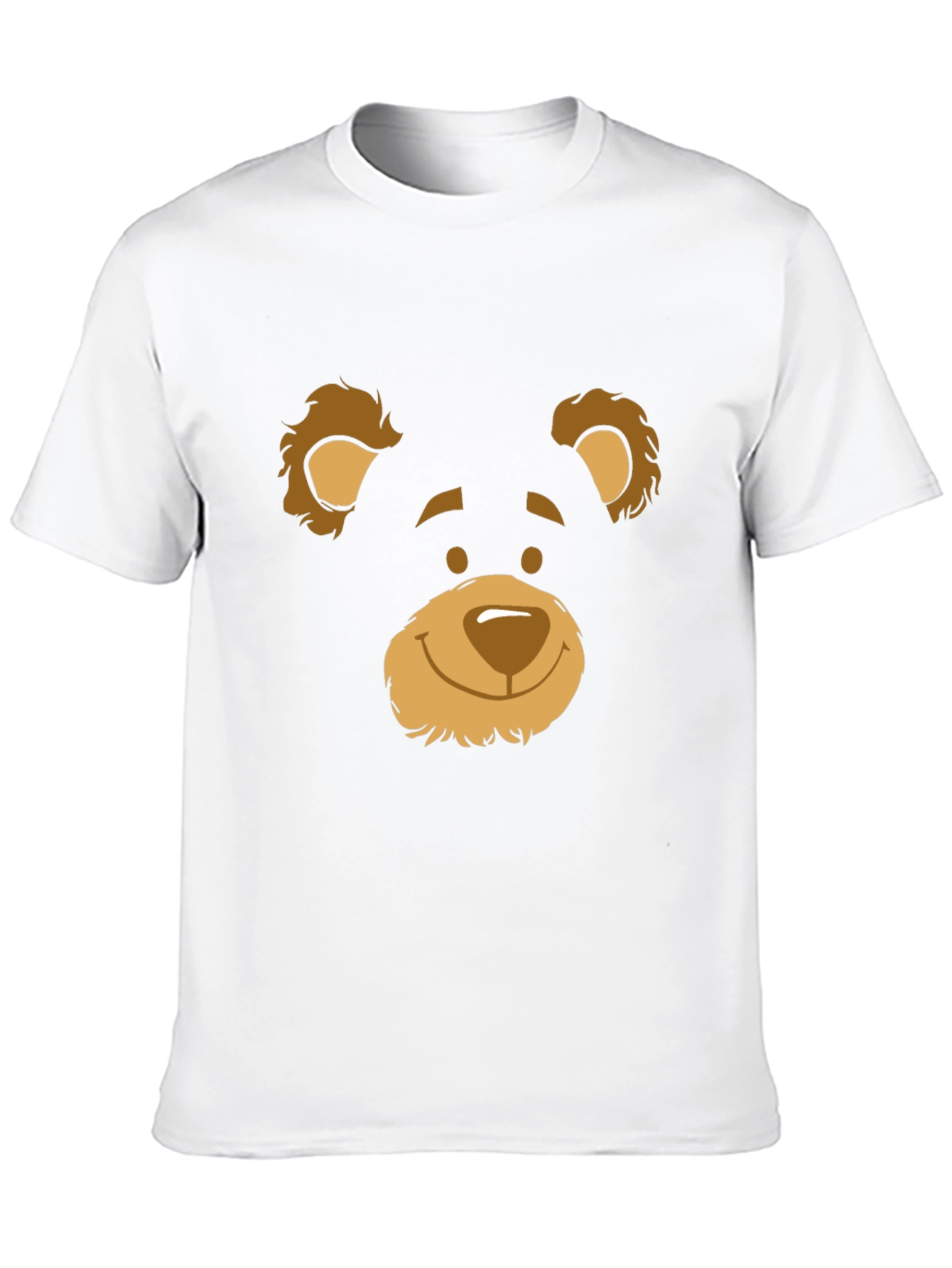Black Black T-Shirt with Bear Face Graphic view 10