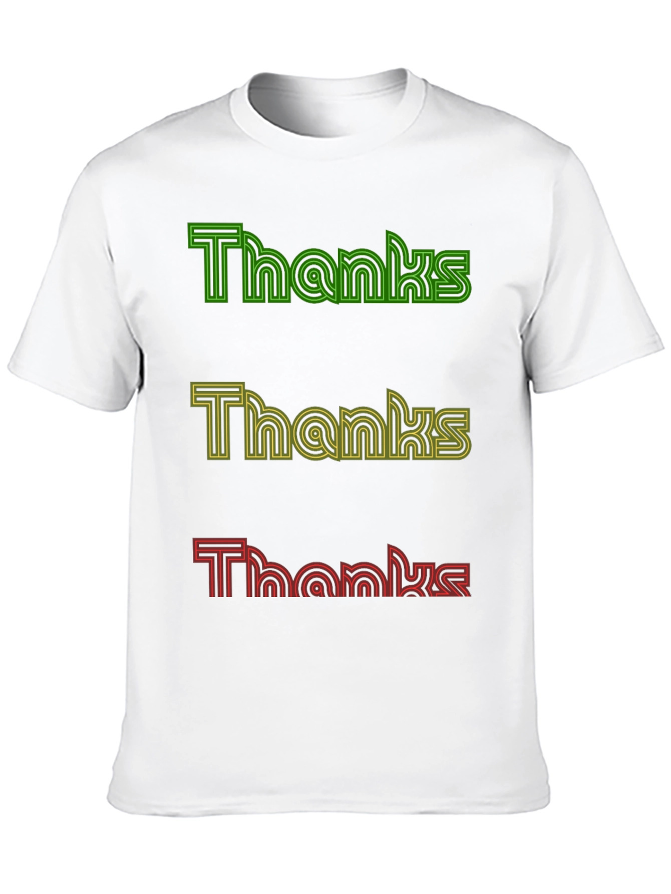 Black Thanks Neon Graphic Tee - Soft Cotton Blend view 10