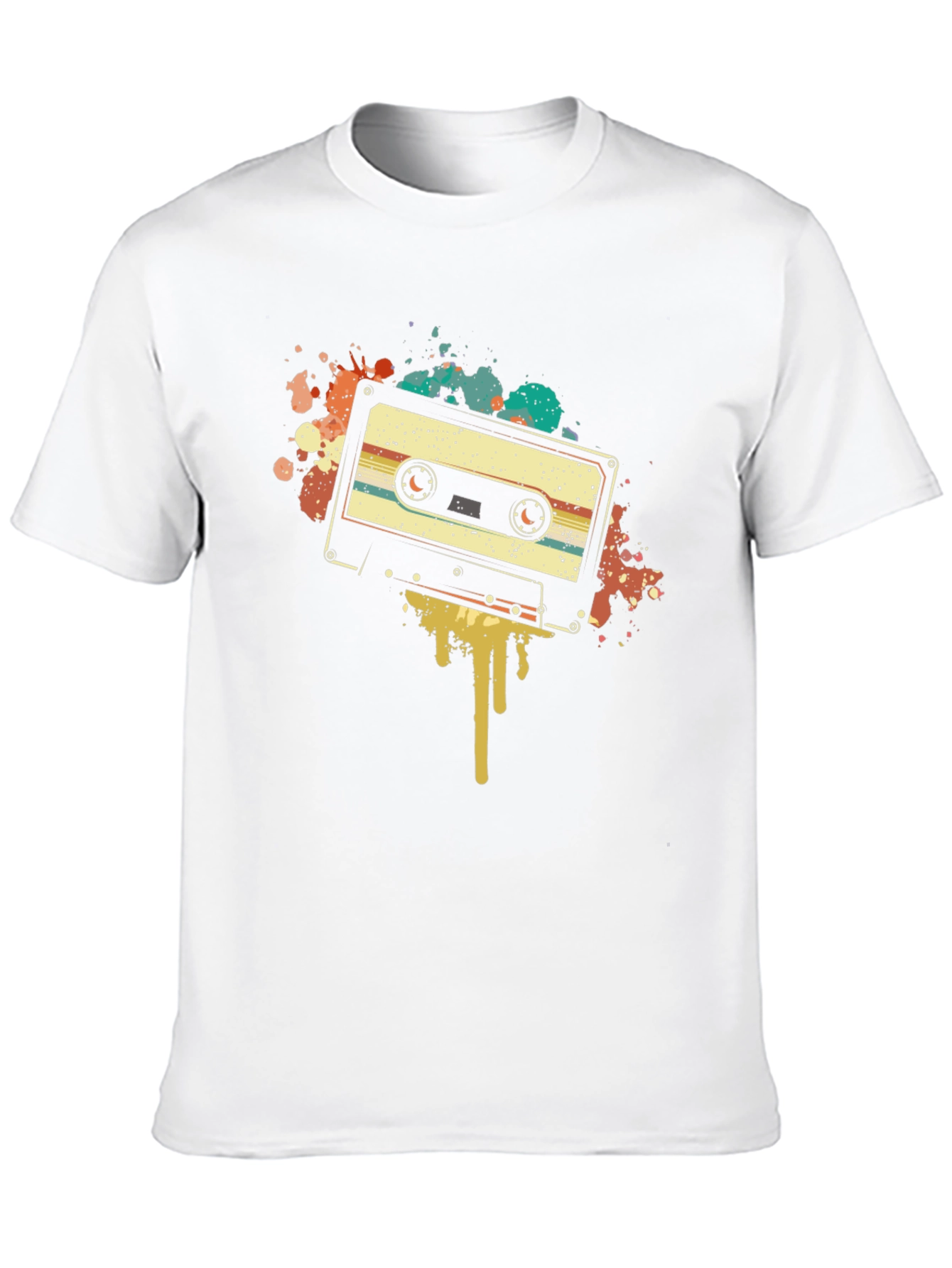 Black Retro Cassette Tape Graphic Tee view 10