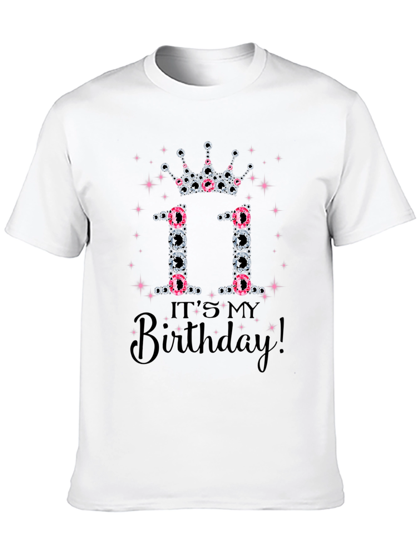 Black It's My 11th Birthday T-Shirt view 10