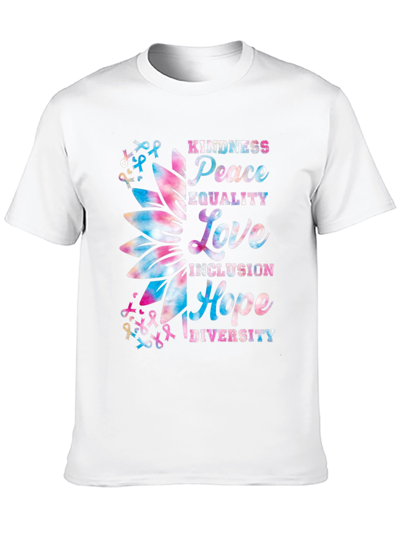 Black Kindness Peace Equality Love T-Shirt view 10